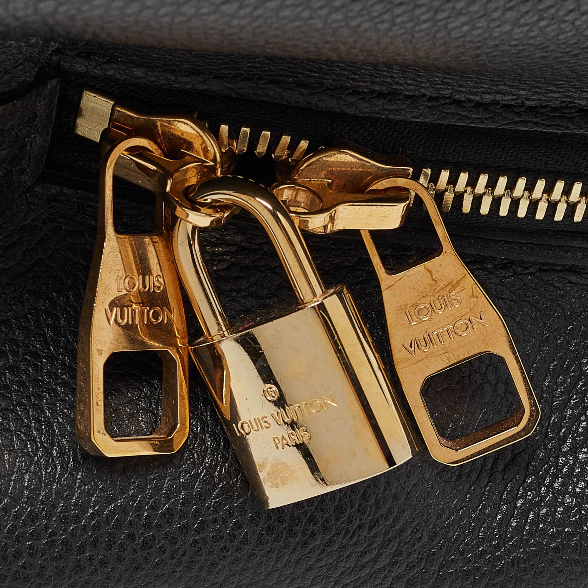 Louis Vuitton Black Monogram Empreinte Montaigne MM Bag 2