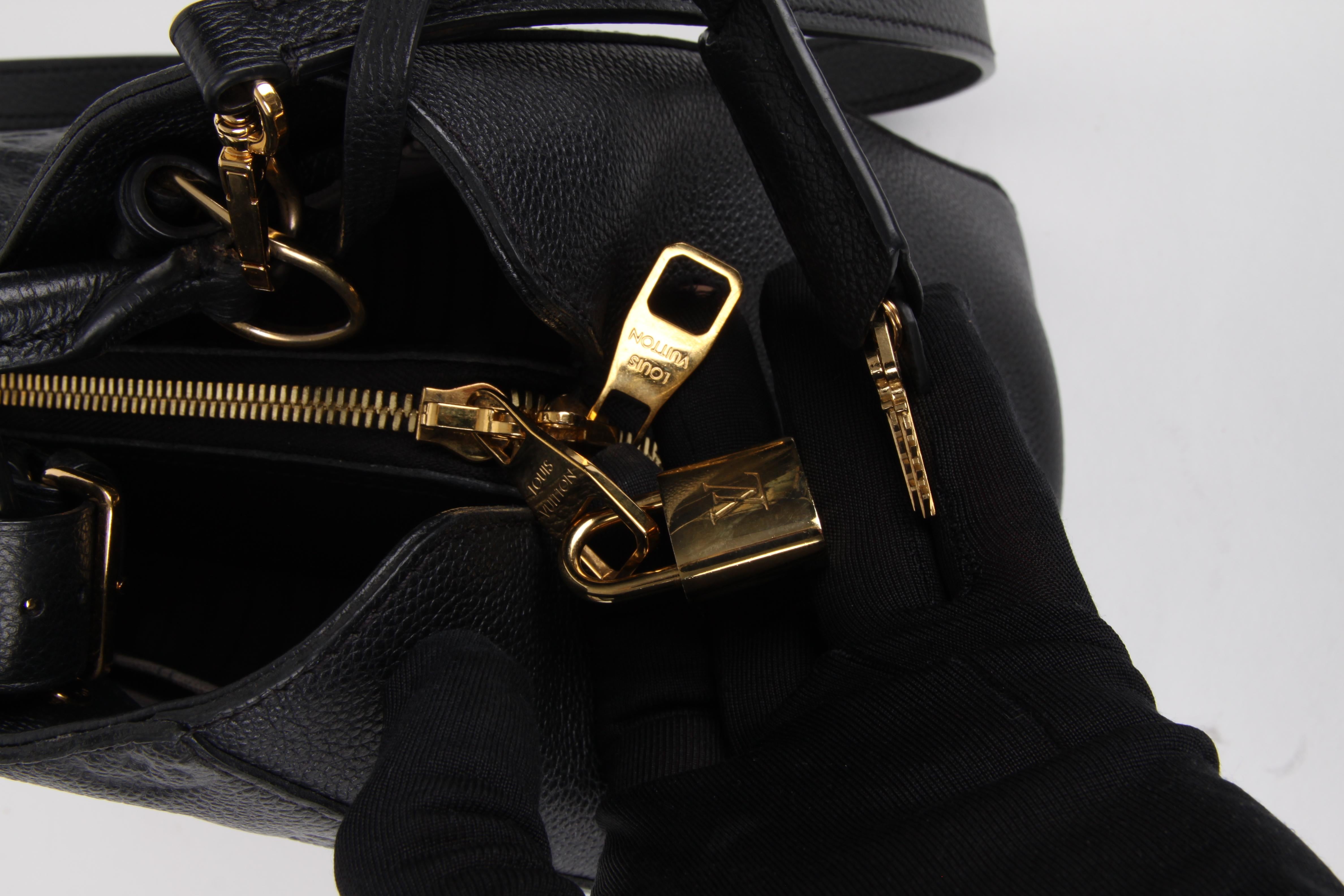 Women's or Men's Louis Vuitton Black Monogram Empreinte Montaigne MM Handbag