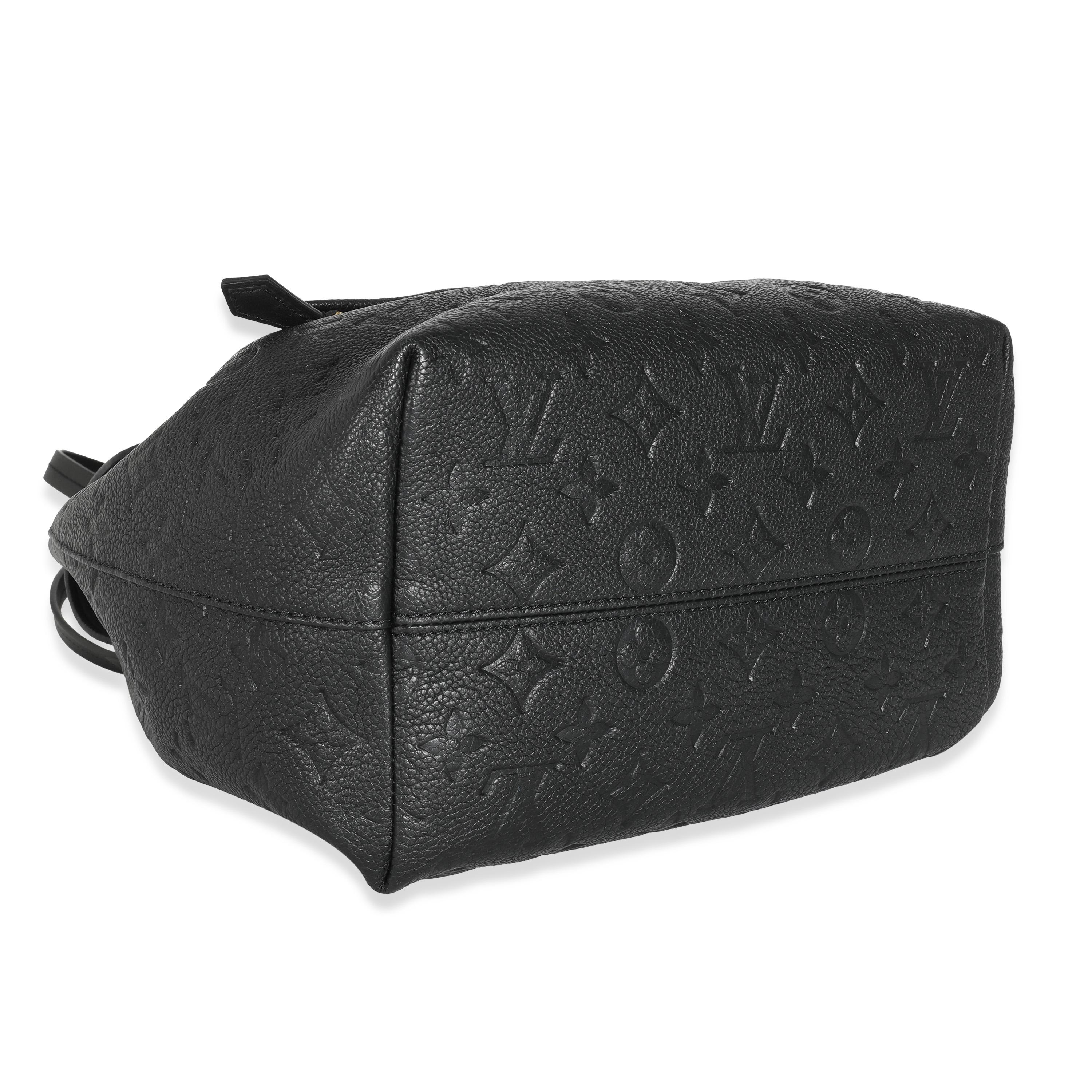 Women's Louis Vuitton Black Monogram Empreinte Montsouris Backpack