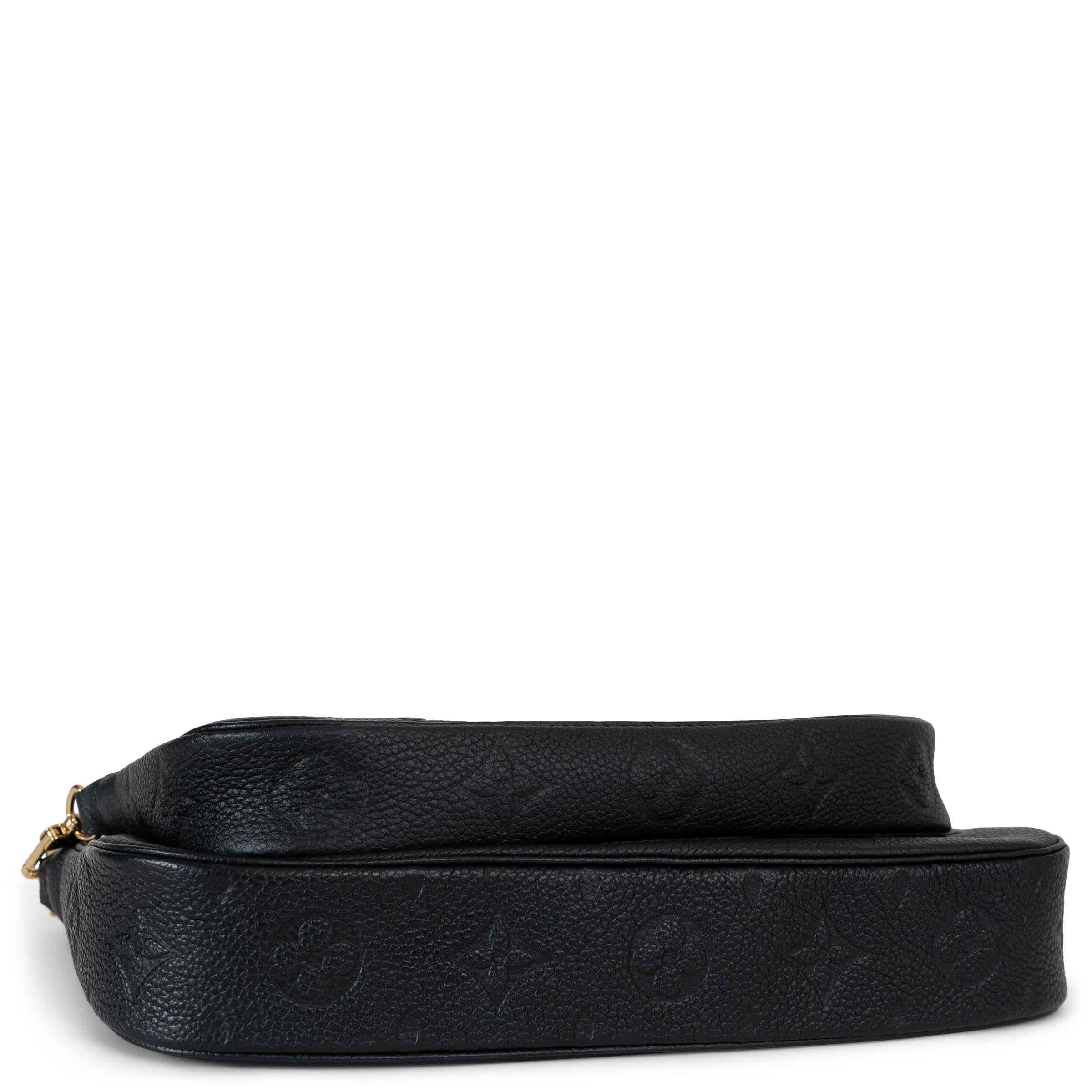 De las mujeres Bolso LOUIS VUITTON negro Monograma Empreinte MULTI POCHETTE ACCESSOIRES en venta