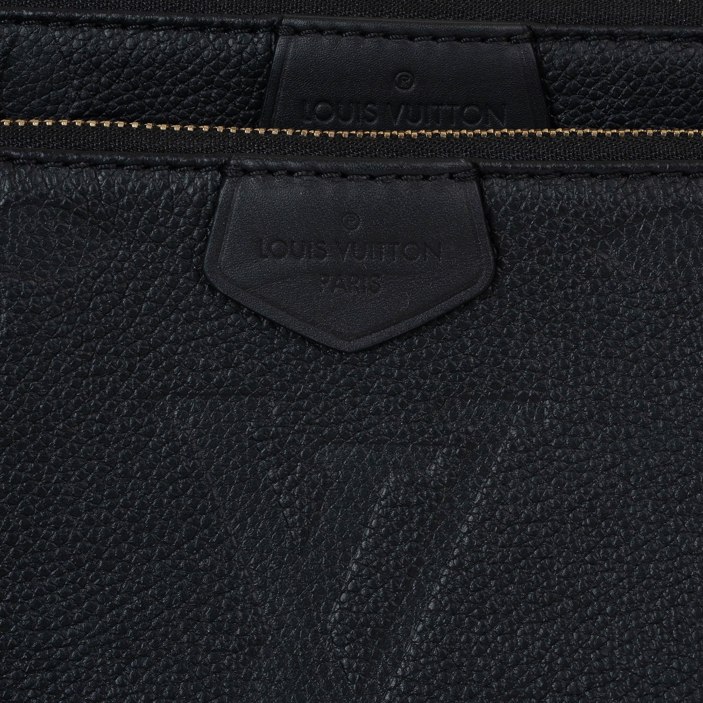 Bolso LOUIS VUITTON negro Monograma Empreinte MULTI POCHETTE ACCESSOIRES en venta 2