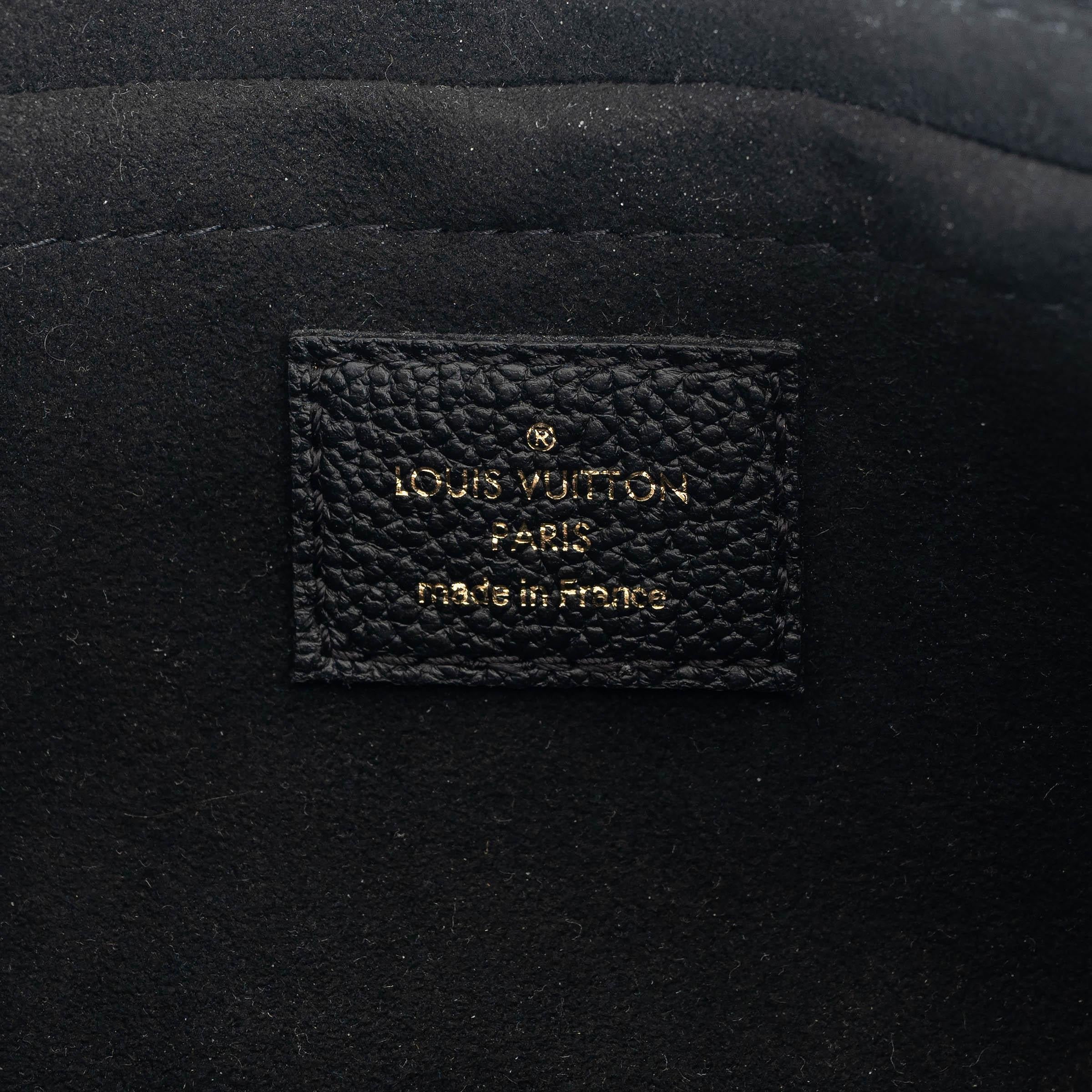 LOUIS VUITTON black Monogram Empreinte MULTI POCHETTE ACCESSOIRES Bag For Sale 4