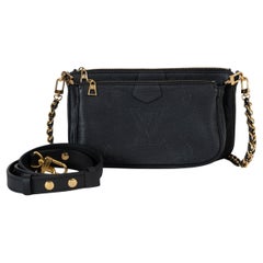 Borsa LOUIS VUITTON nera Monogram Empreinte MULTI POCHETTE ACCESSOIRES