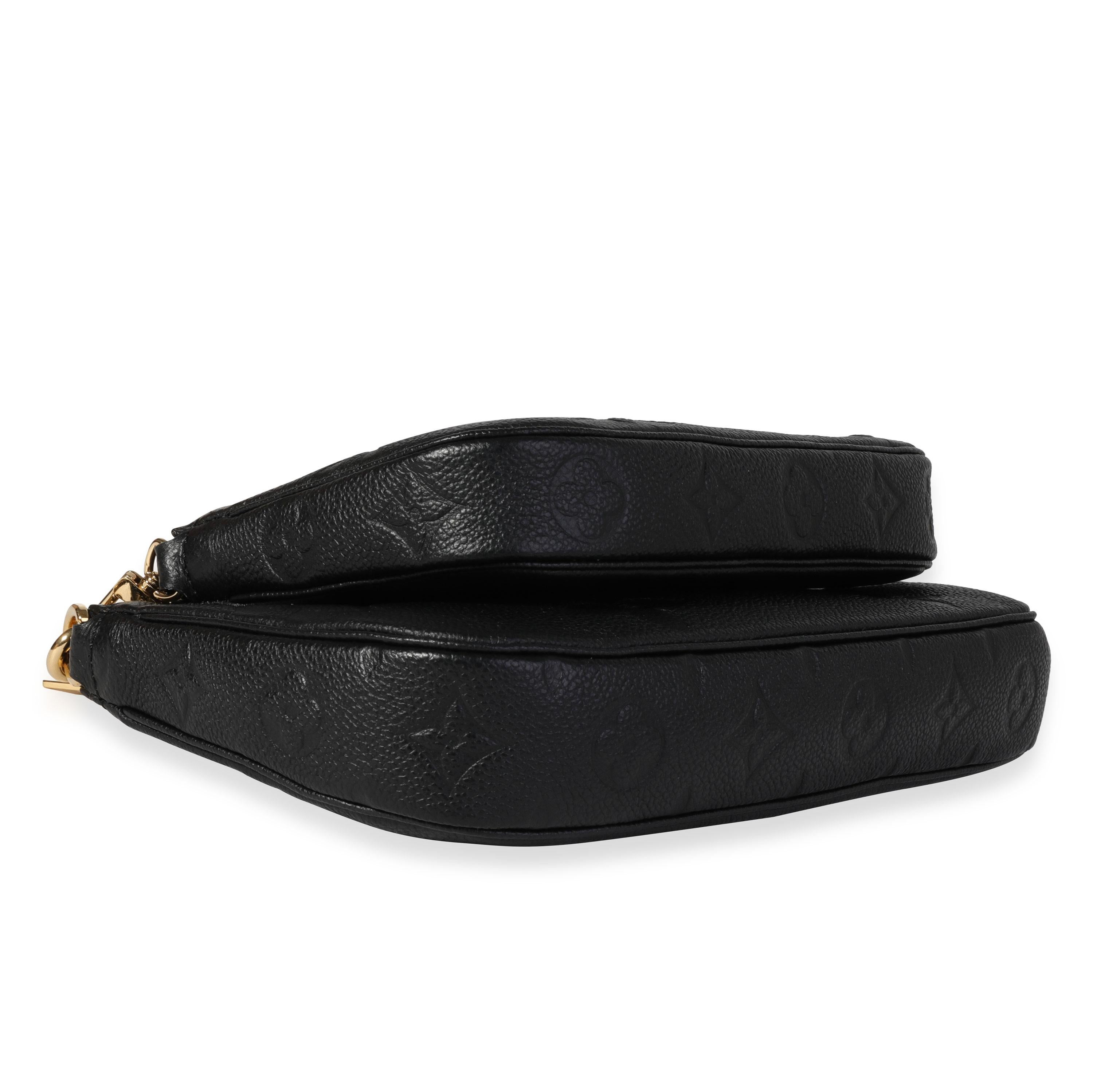 Women's Louis Vuitton Black Monogram Empreinte Multi-Pochette Accessoires