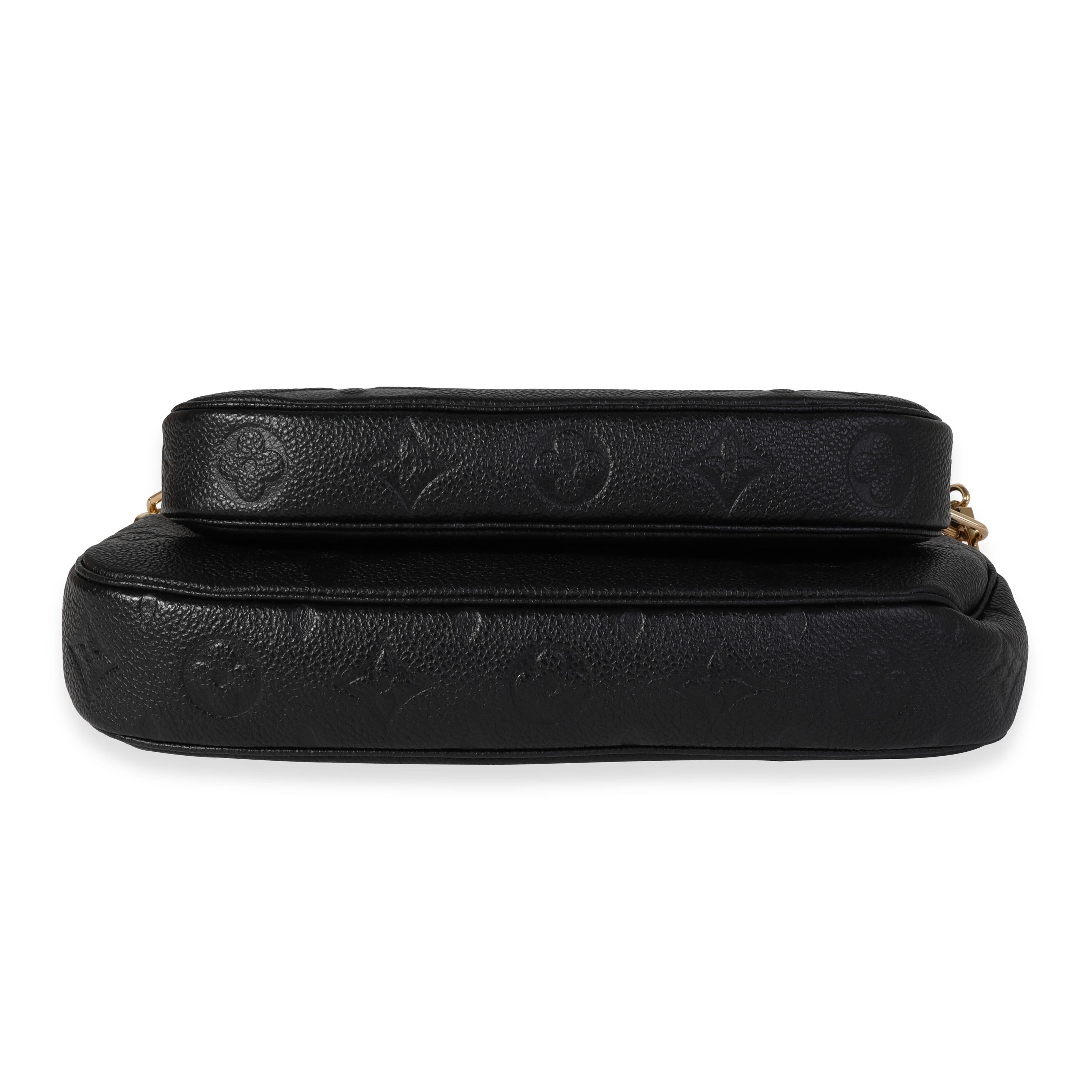 Louis Vuitton Black Monogram Empreinte Multi-Pochette Accessoires 1