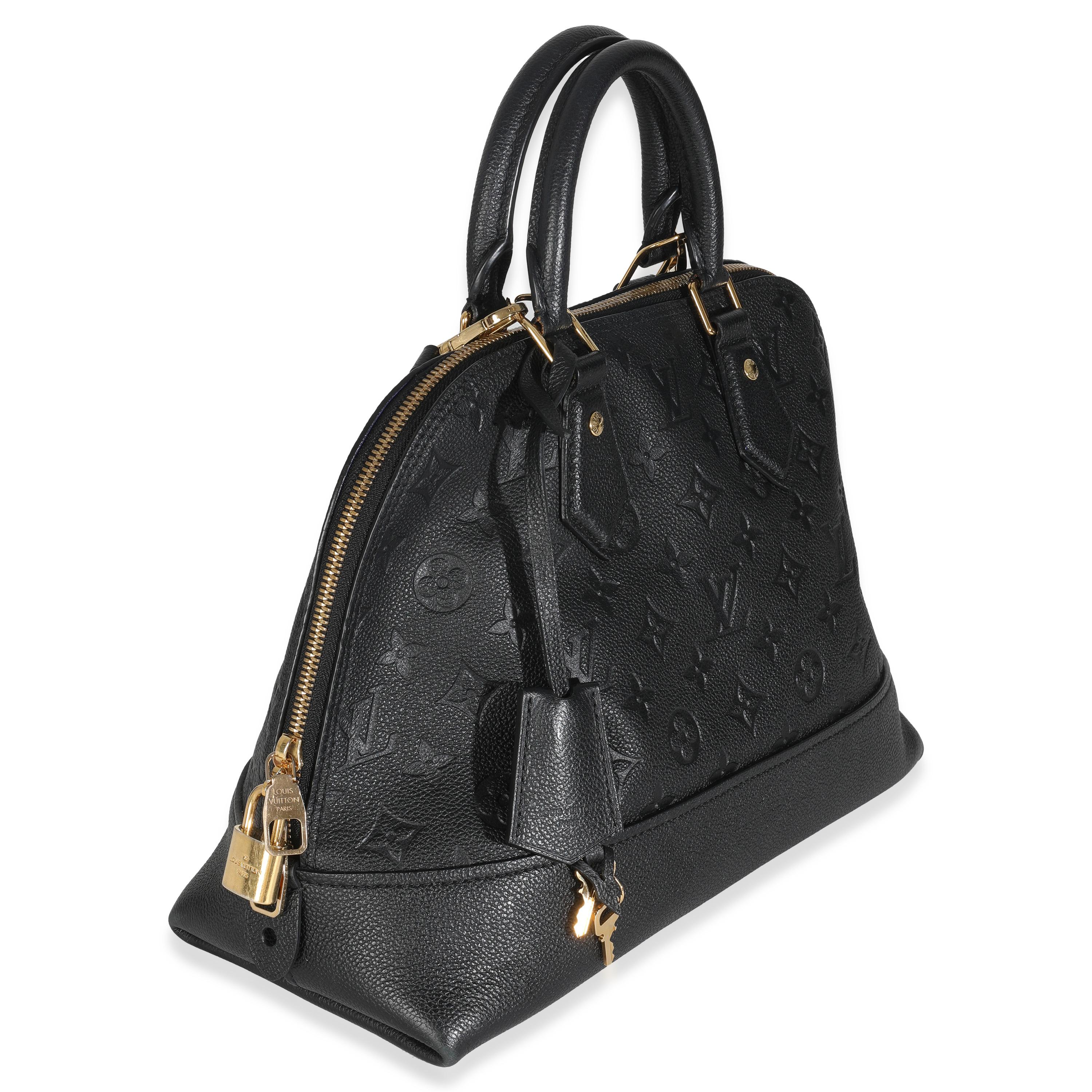 Louis Vuitton Nero Monogram Empreinte Neo Alma PM In condizioni ottime in vendita a New York, NY