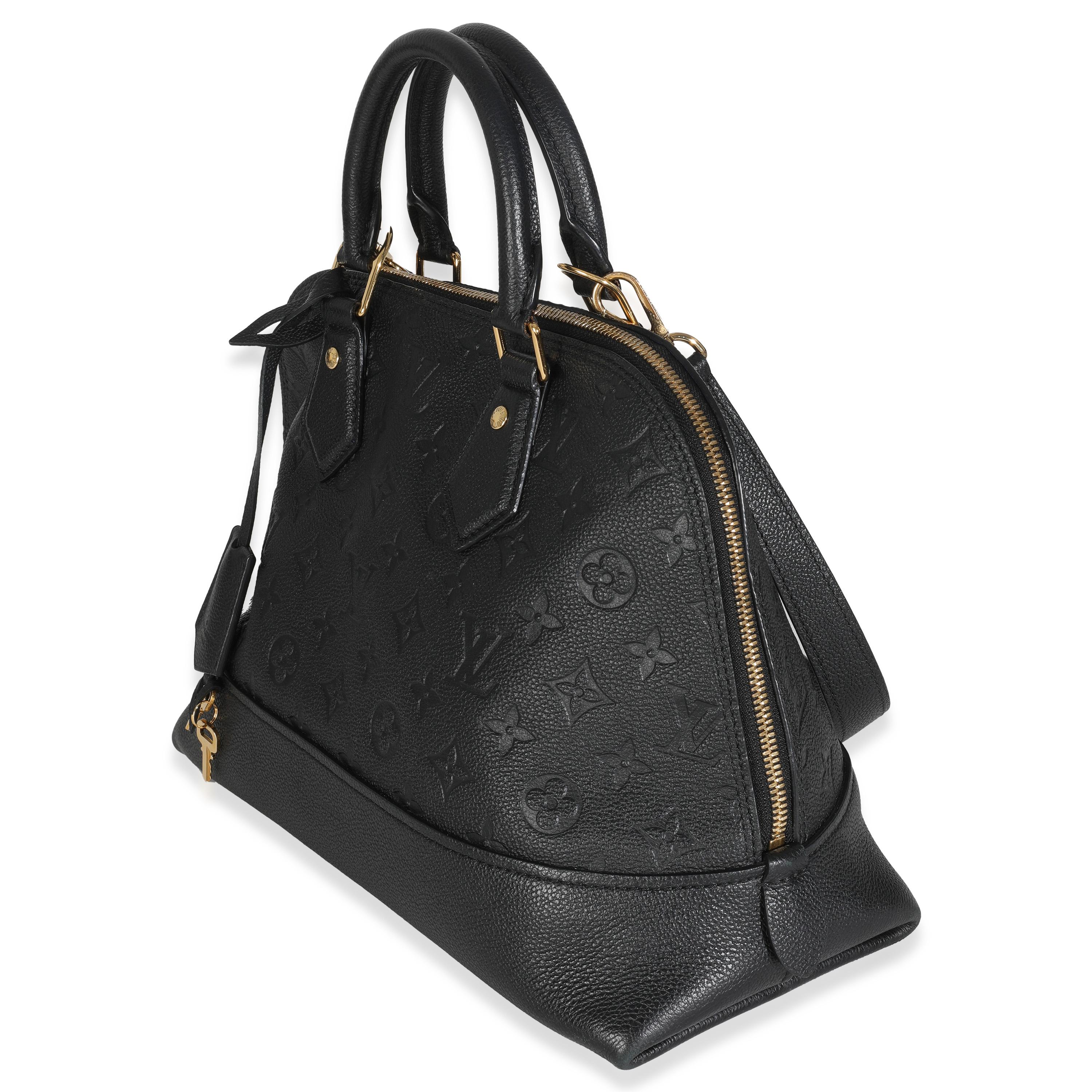 Donna Louis Vuitton Nero Monogram Empreinte Neo Alma PM in vendita
