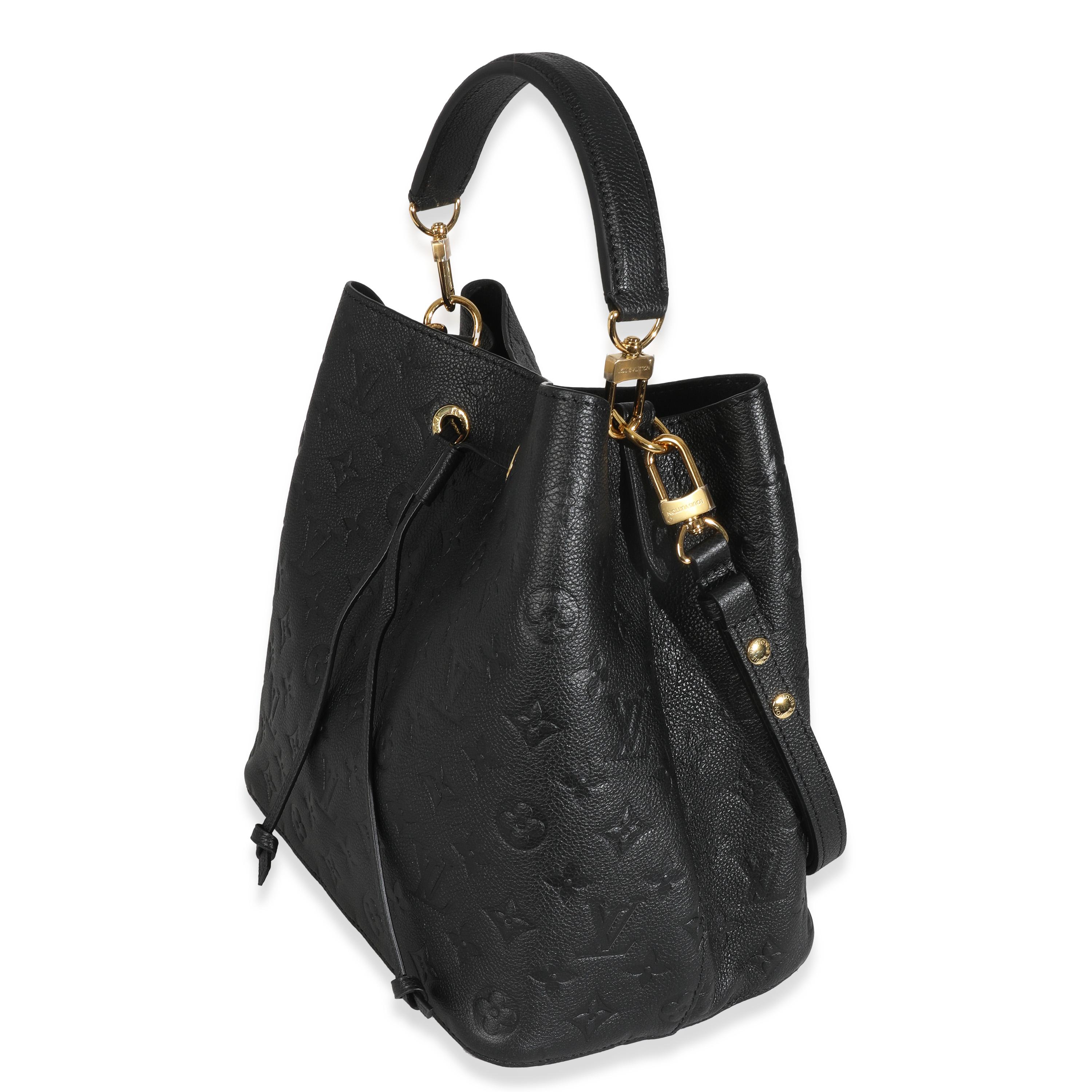Noir Louis Vuitton Empreinte Neonoe MM en vente