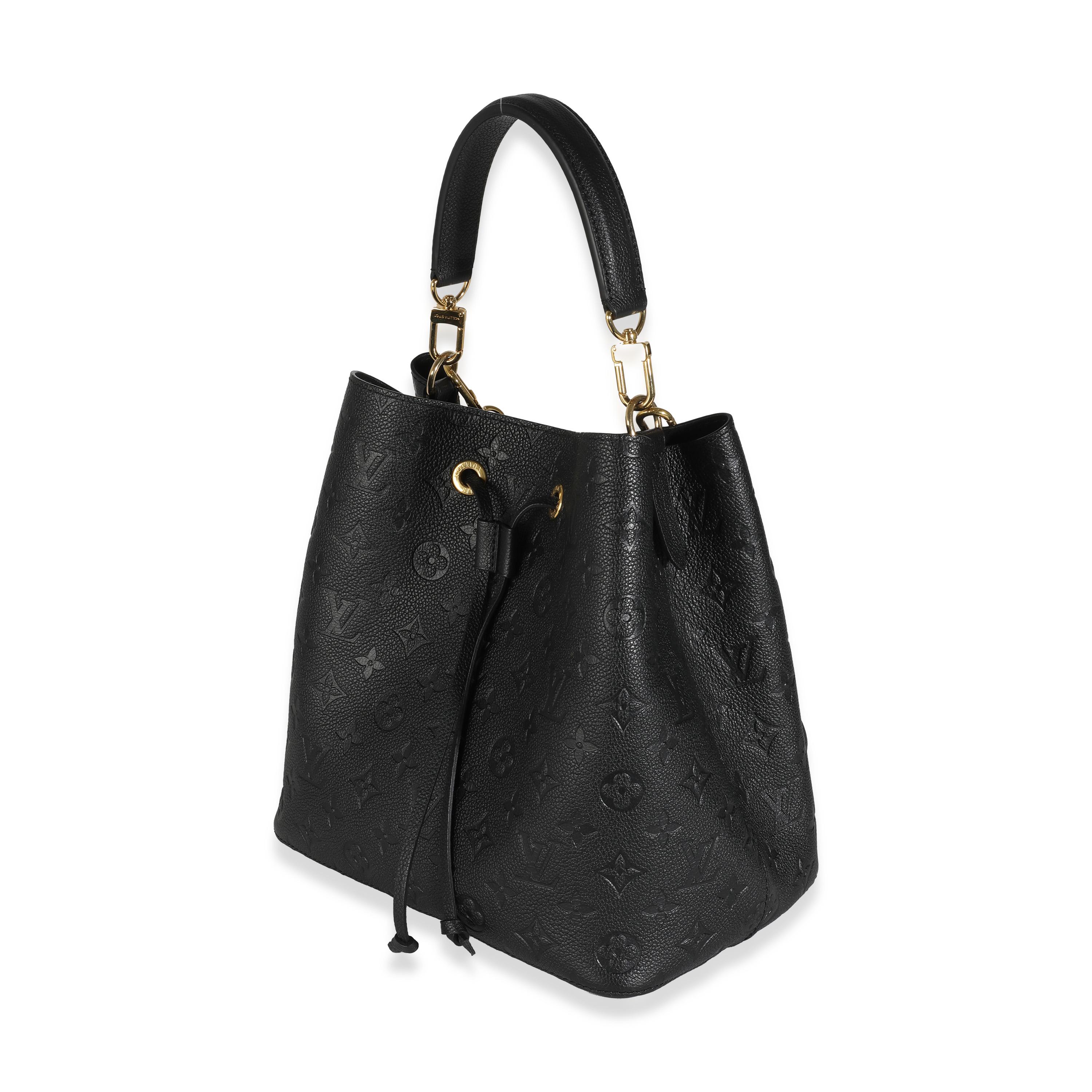 Women's or Men's Louis Vuitton Black Monogram Empreinte Neonoe MM