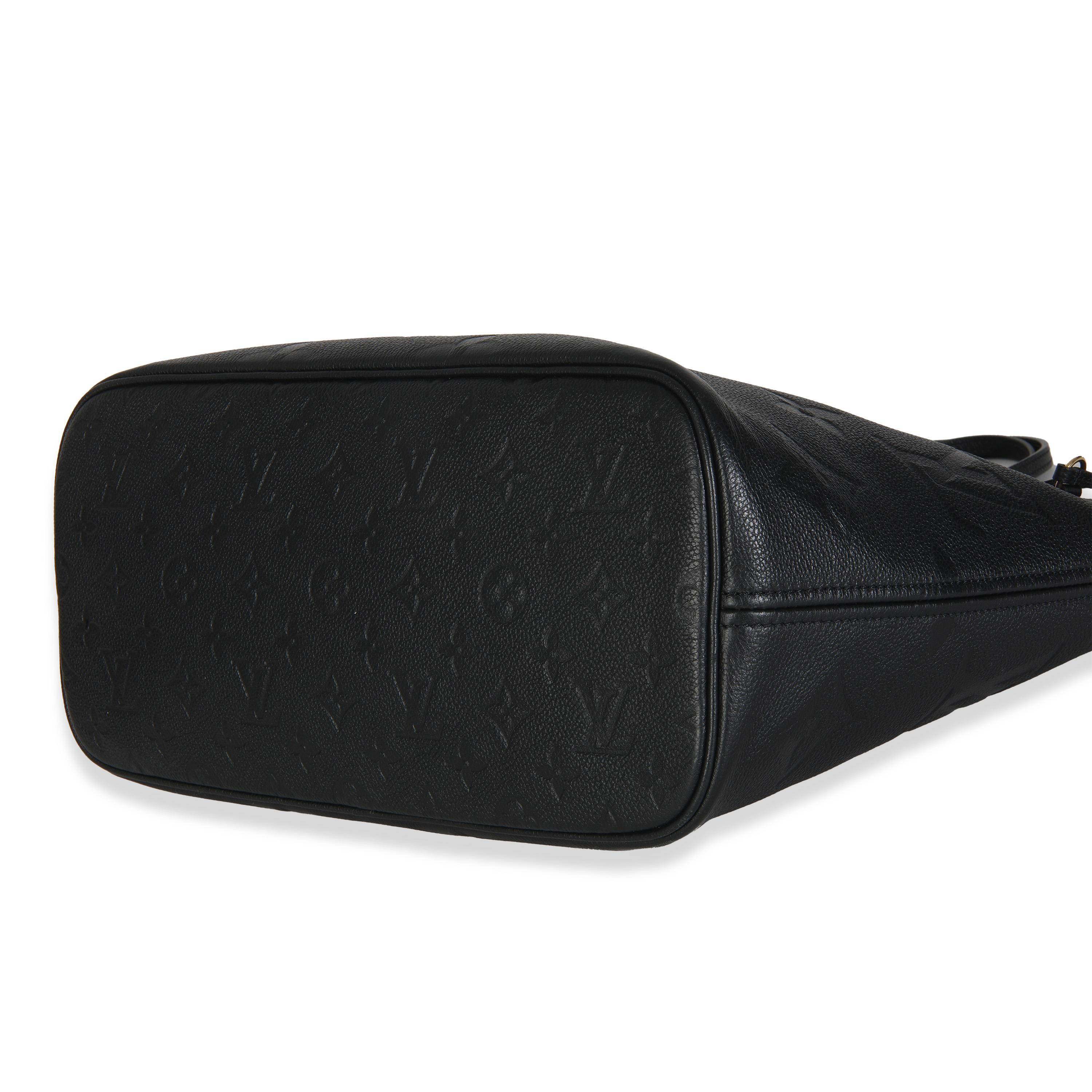 Louis Vuitton Monogramme noir Empreinte Neverfull MM Unisexe en vente