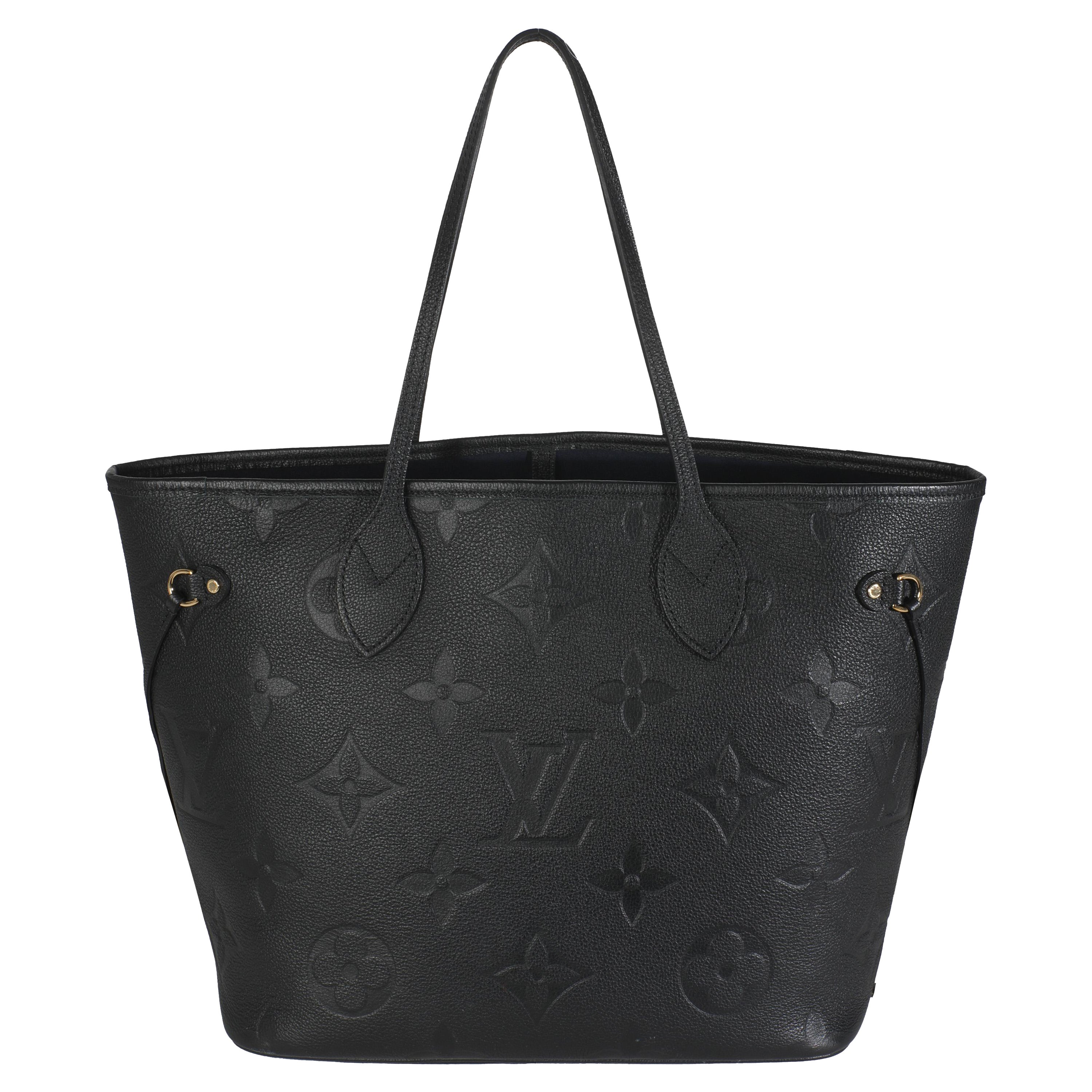 Louis Vuitton Monogramme noir Empreinte Neverfull MM en vente