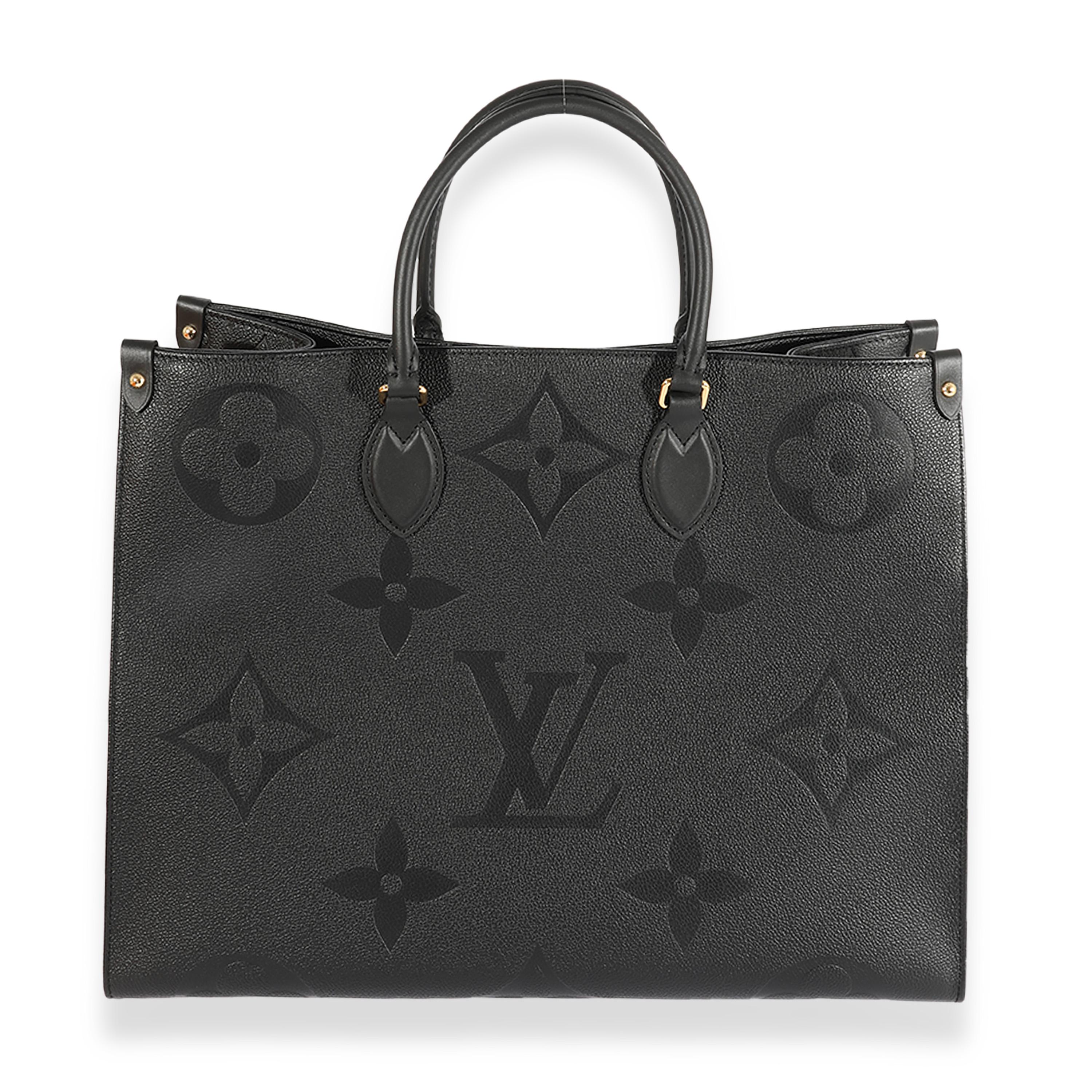 Louis Vuitton Black Monogram Empreinte Onthego GM In Excellent Condition In New York, NY