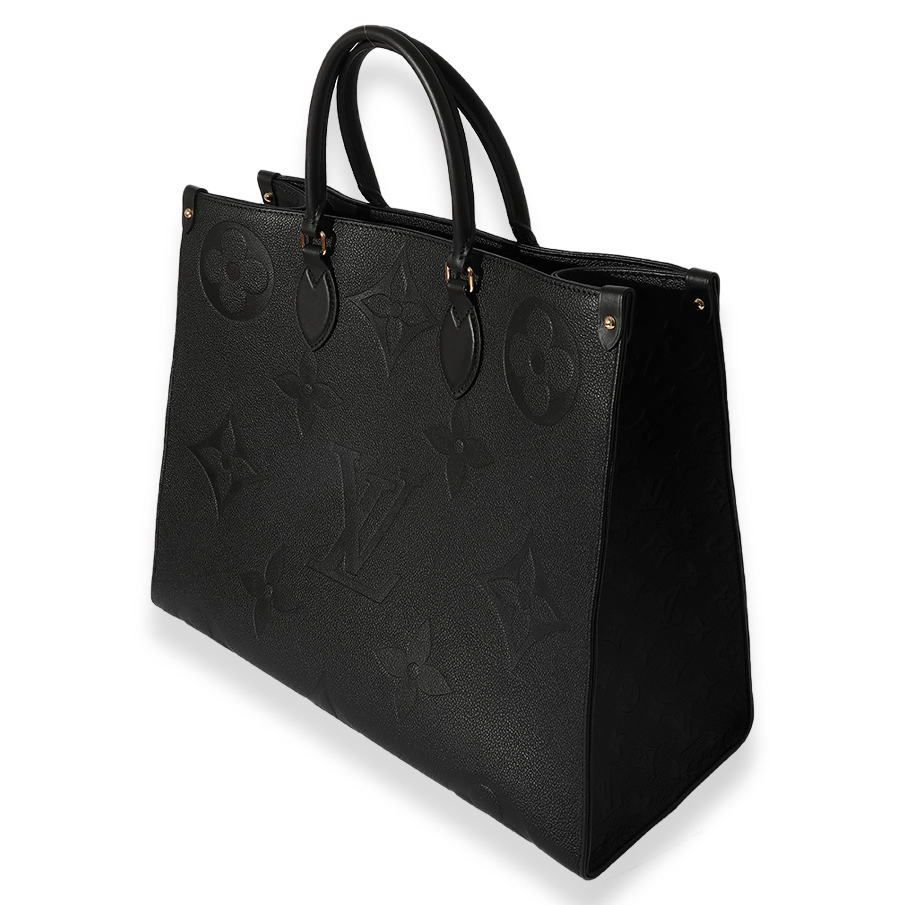 Women's Louis Vuitton Black Monogram Empreinte Onthego GM