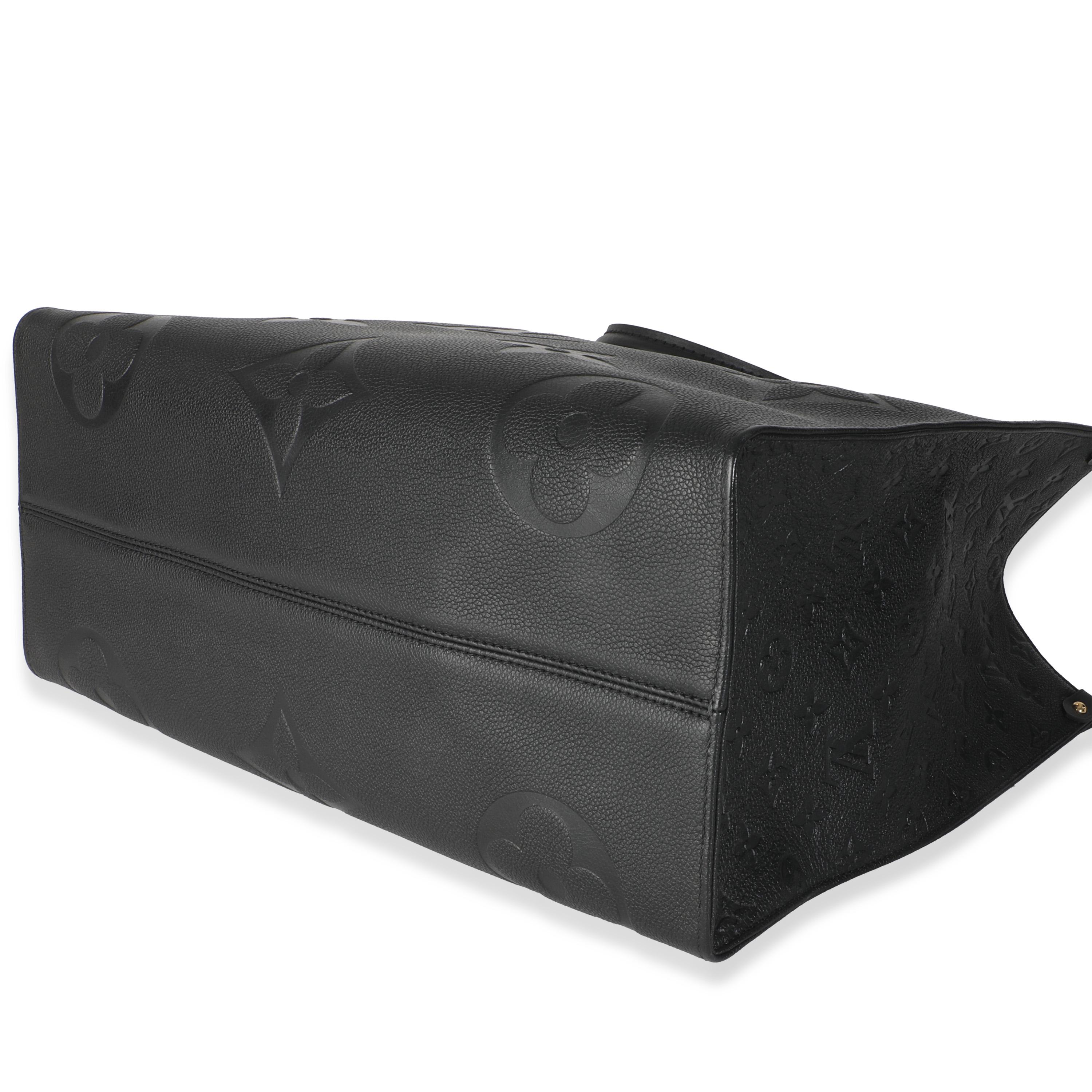 Louis Vuitton Nero Monogram Empreinte Onthego GM in vendita 1