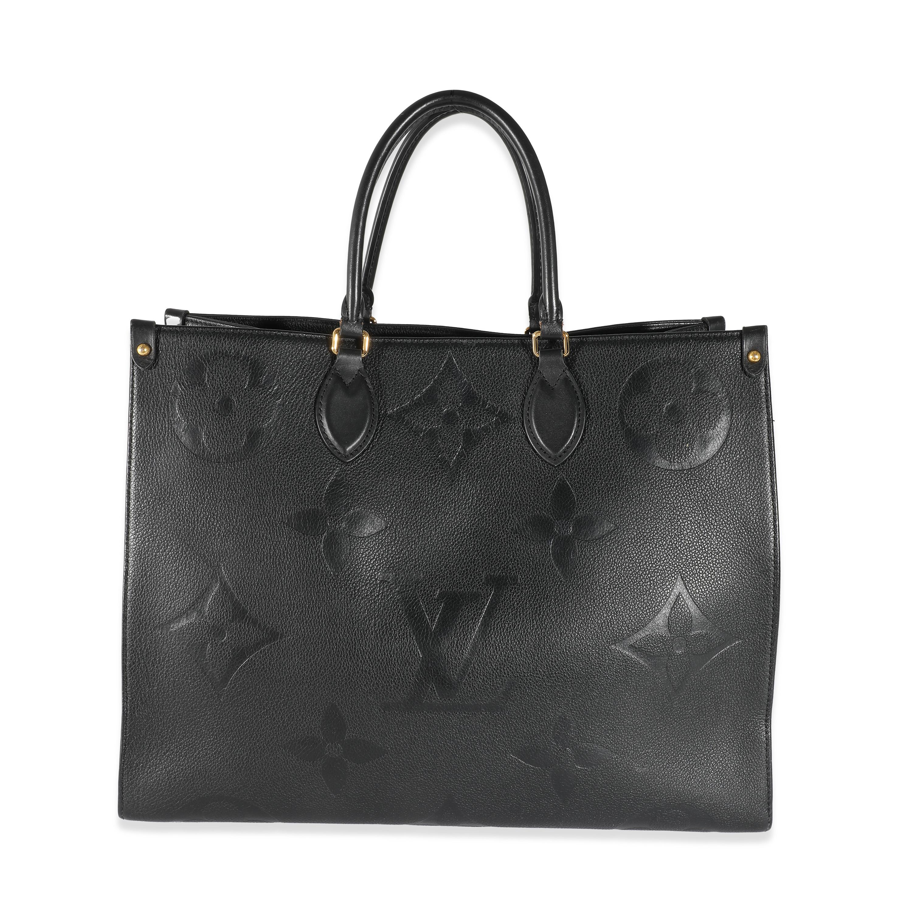Louis Vuitton Black Monogram Empreinte Onthego GM For Sale 1