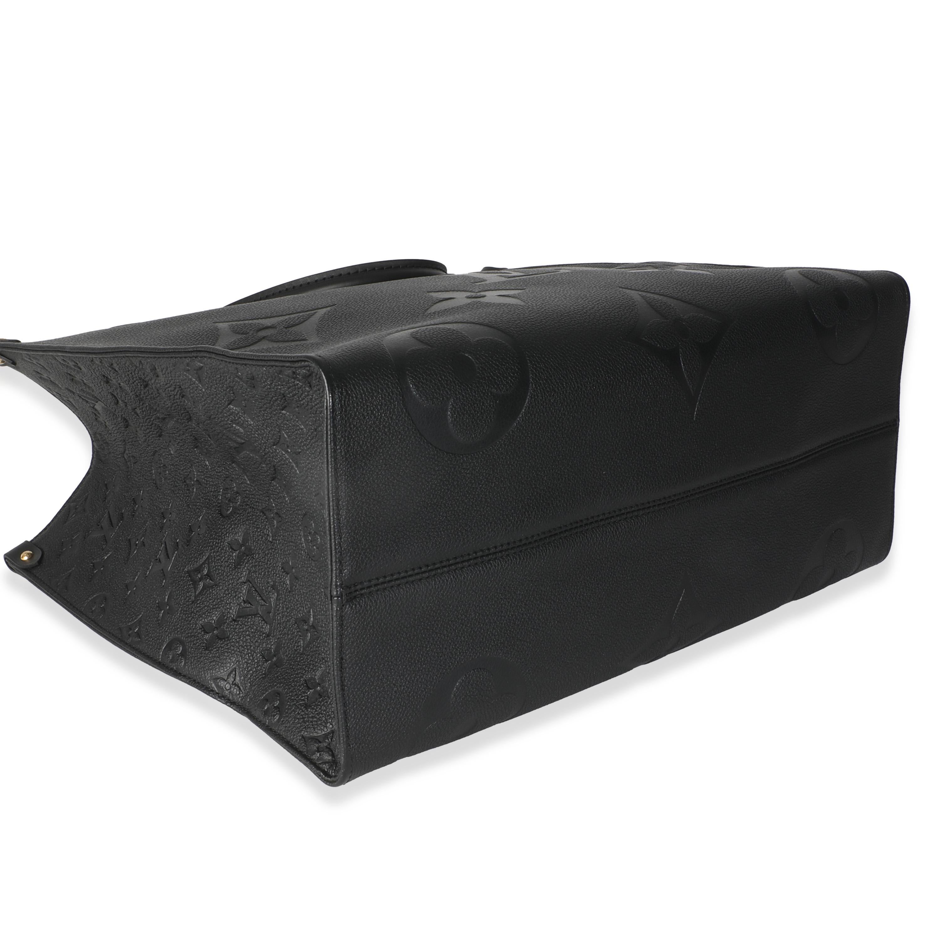 Louis Vuitton Nero Monogram Empreinte Onthego GM in vendita 2
