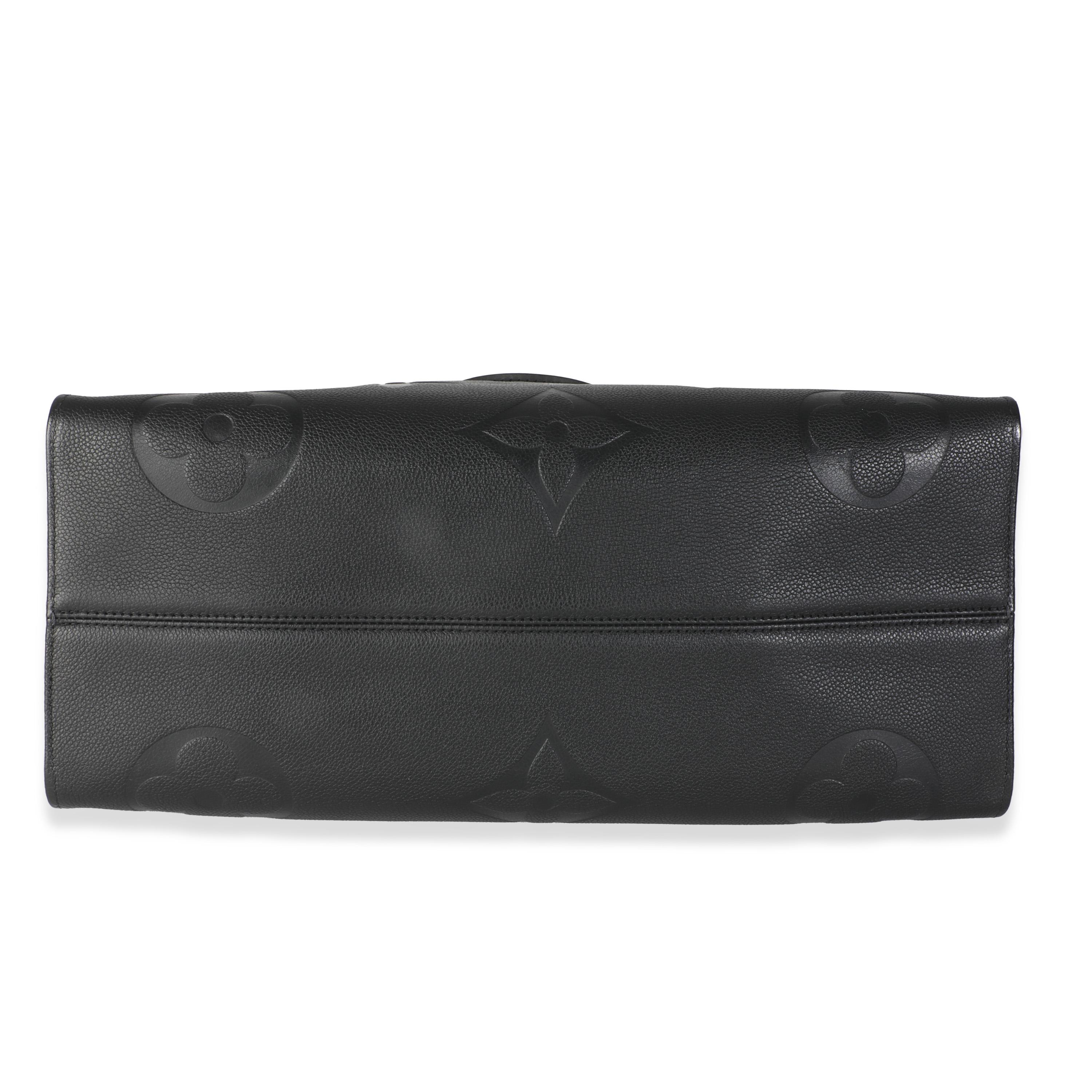 Louis Vuitton Nero Monogram Empreinte Onthego GM in vendita 3