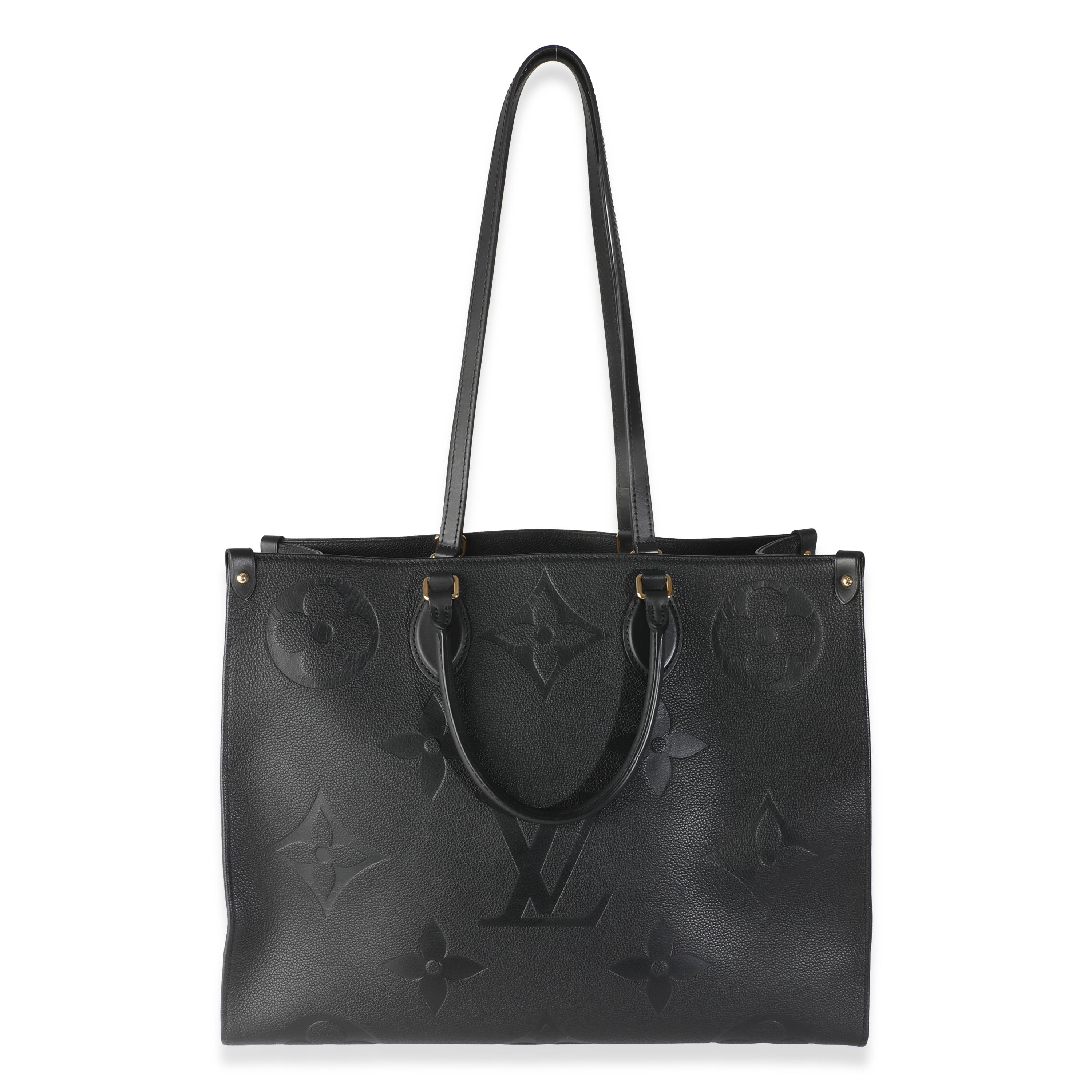 Louis Vuitton Nero Monogram Empreinte Onthego GM in vendita 4