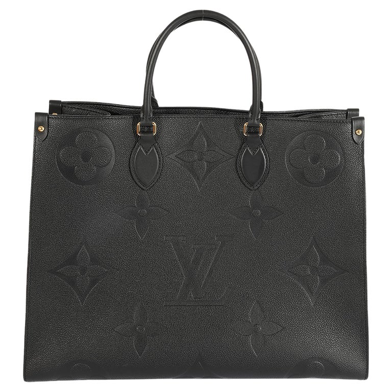 Louis Vuitton Black Monogram Empreinte Onthego GM For Sale at 1stDibs