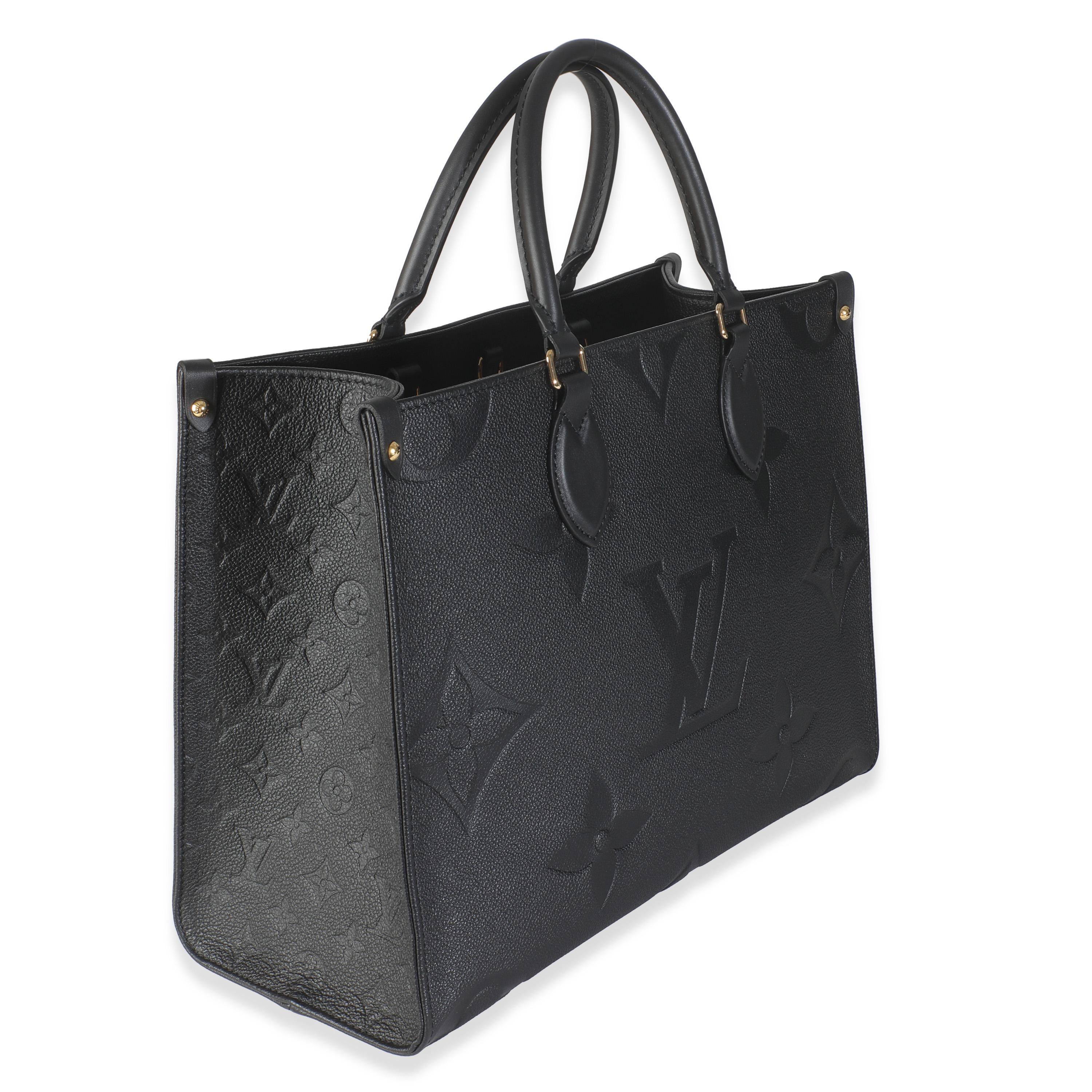 Louis Vuitton Empreinte Onthego MM mit schwarzem Monogramm, Empreinte (Schwarz) im Angebot