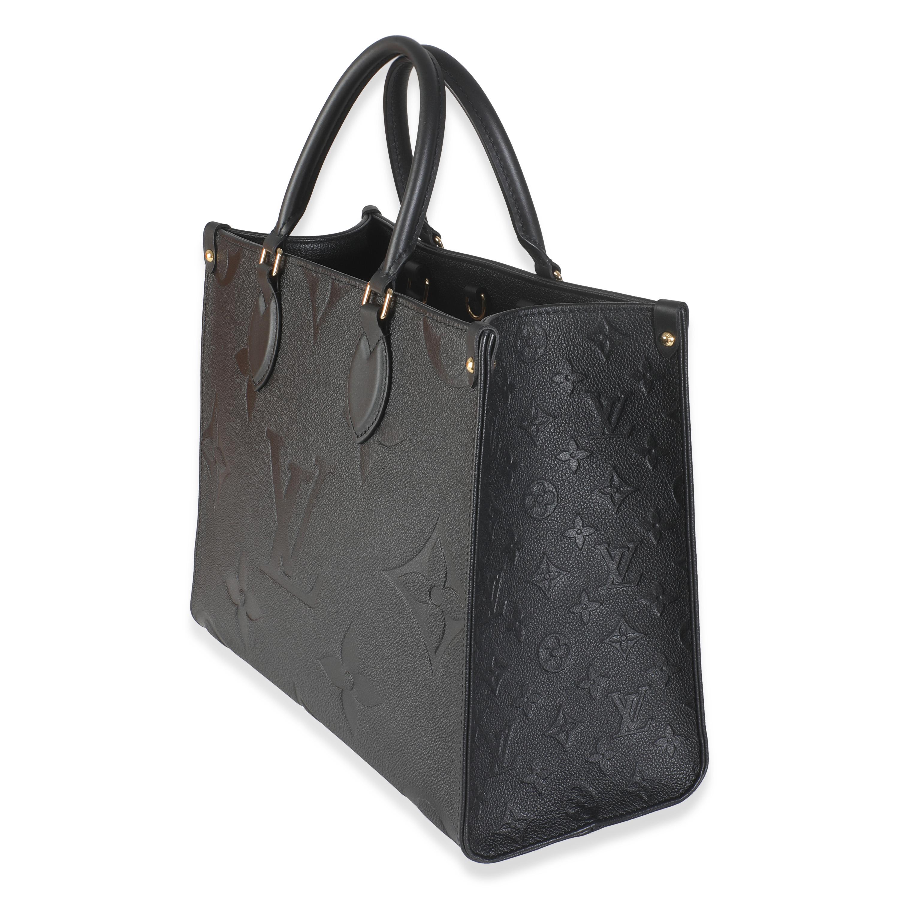 Louis Vuitton Empreinte Onthego MM mit schwarzem Monogramm, Empreinte im Zustand „Hervorragend“ im Angebot in New York, NY