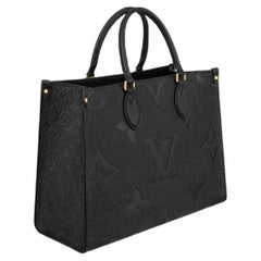 Louis Vuitton Black Monogram Empreinte Onthego MM Tote Bag