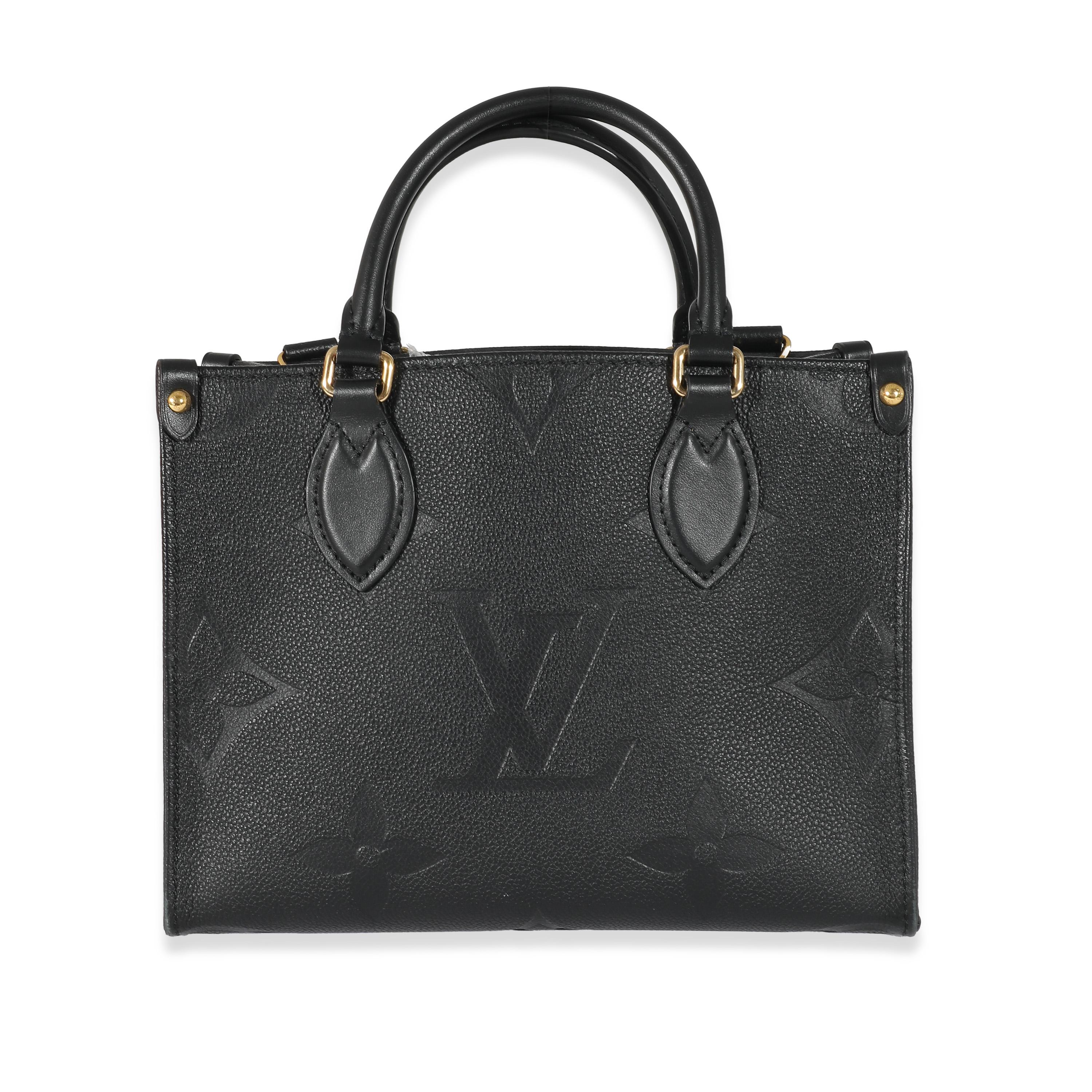 Louis Vuitton Black Monogram Empreinte Onthego PM For Sale 2