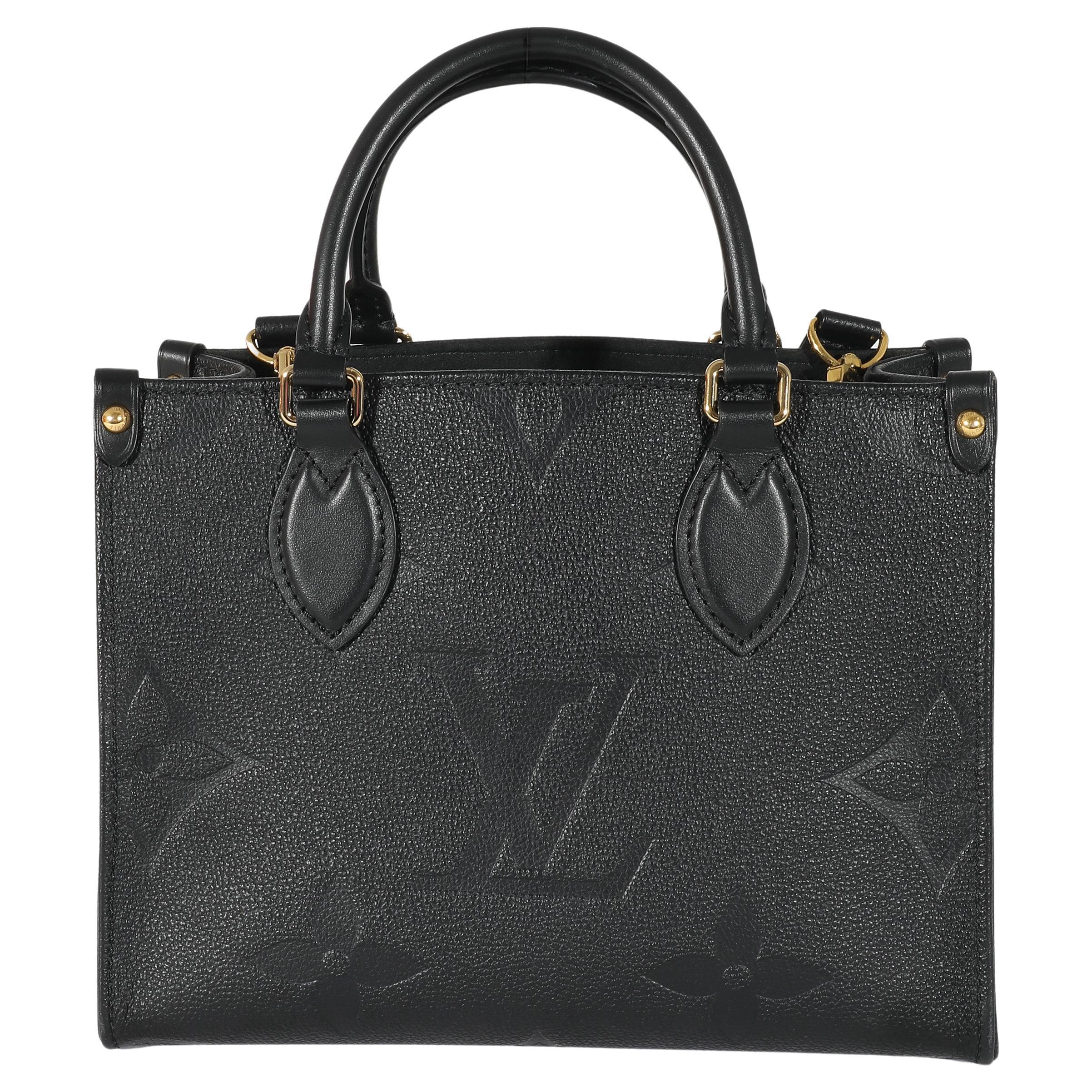 Louis Vuitton Black Monogram Empreinte Onthego PM For Sale