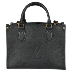 Vintage Louis Vuitton Black Monogram Empreinte Onthego PM