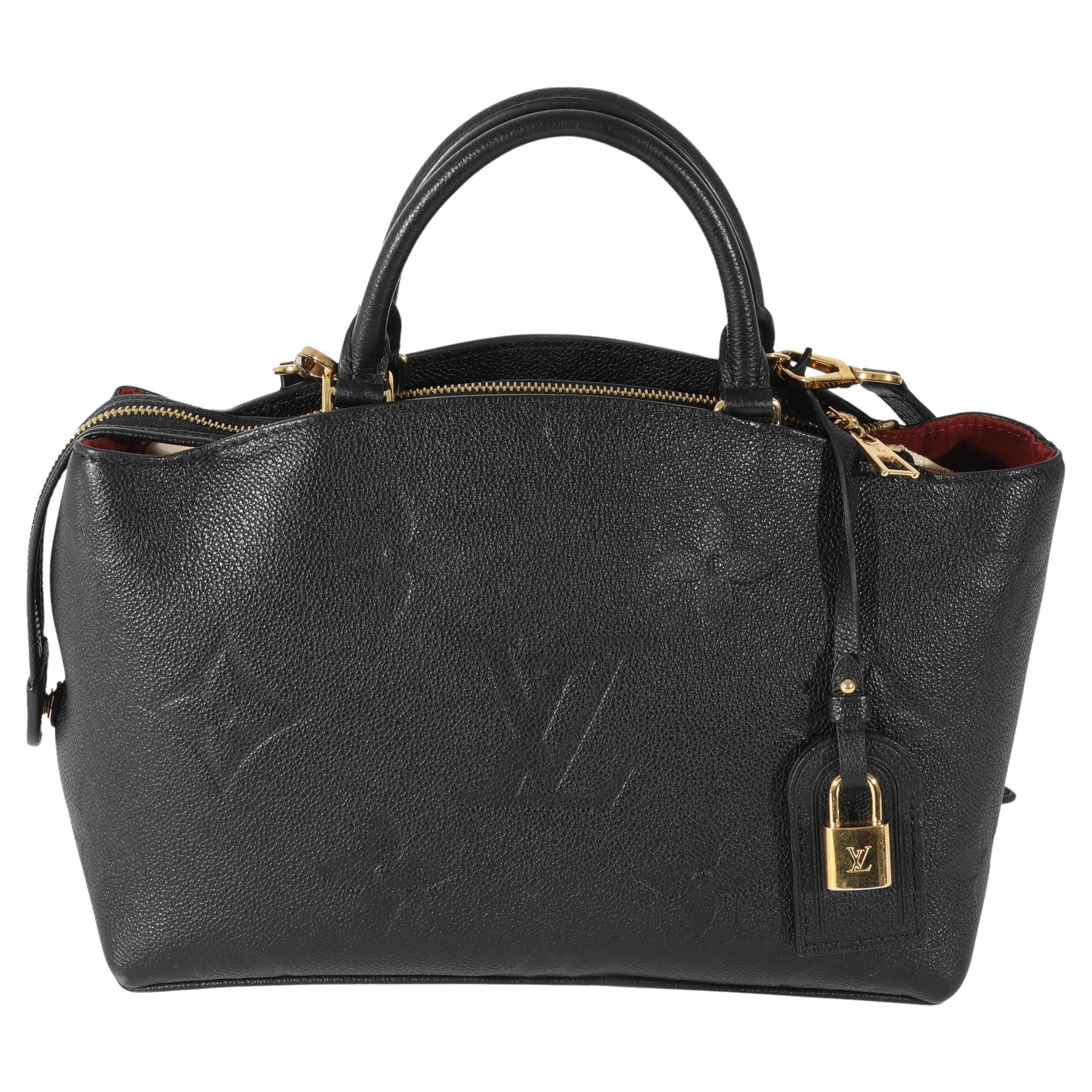 Louis Vuitton Petit Palais Empreinte Leather Black/Beige