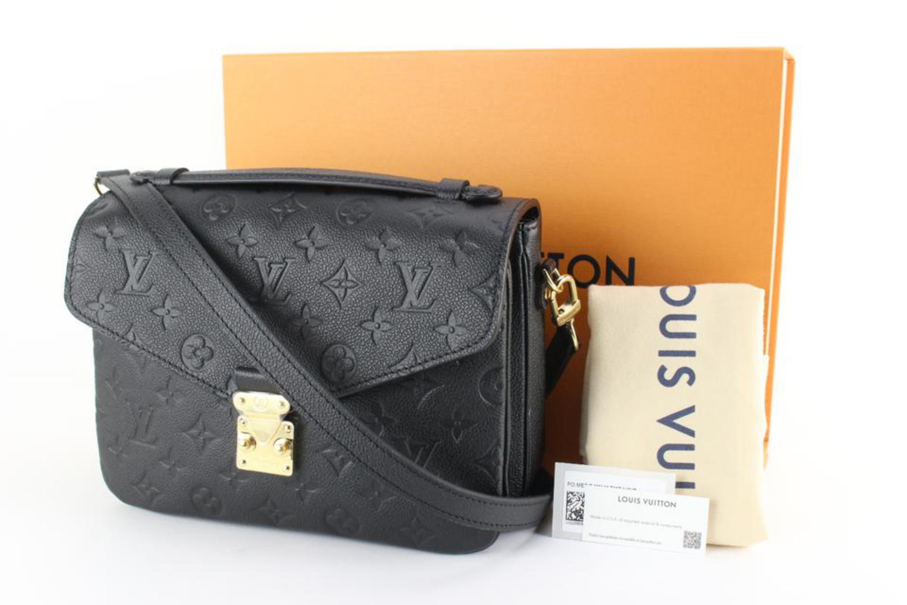 Louis Vuitton Black Monogram Empreinte Pochette Metis Crossbody 90lz826s 5