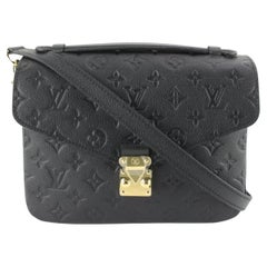 Louis Vuitton Black Monogram Empreinte Pochette Metis Crossbody 90lz826s