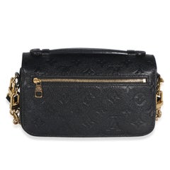 Louis Vuitton Black Monogram Empreinte Pochette Metis East West