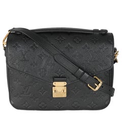 Louis Vuitton Black Monogram Empreinte Pochette Metis