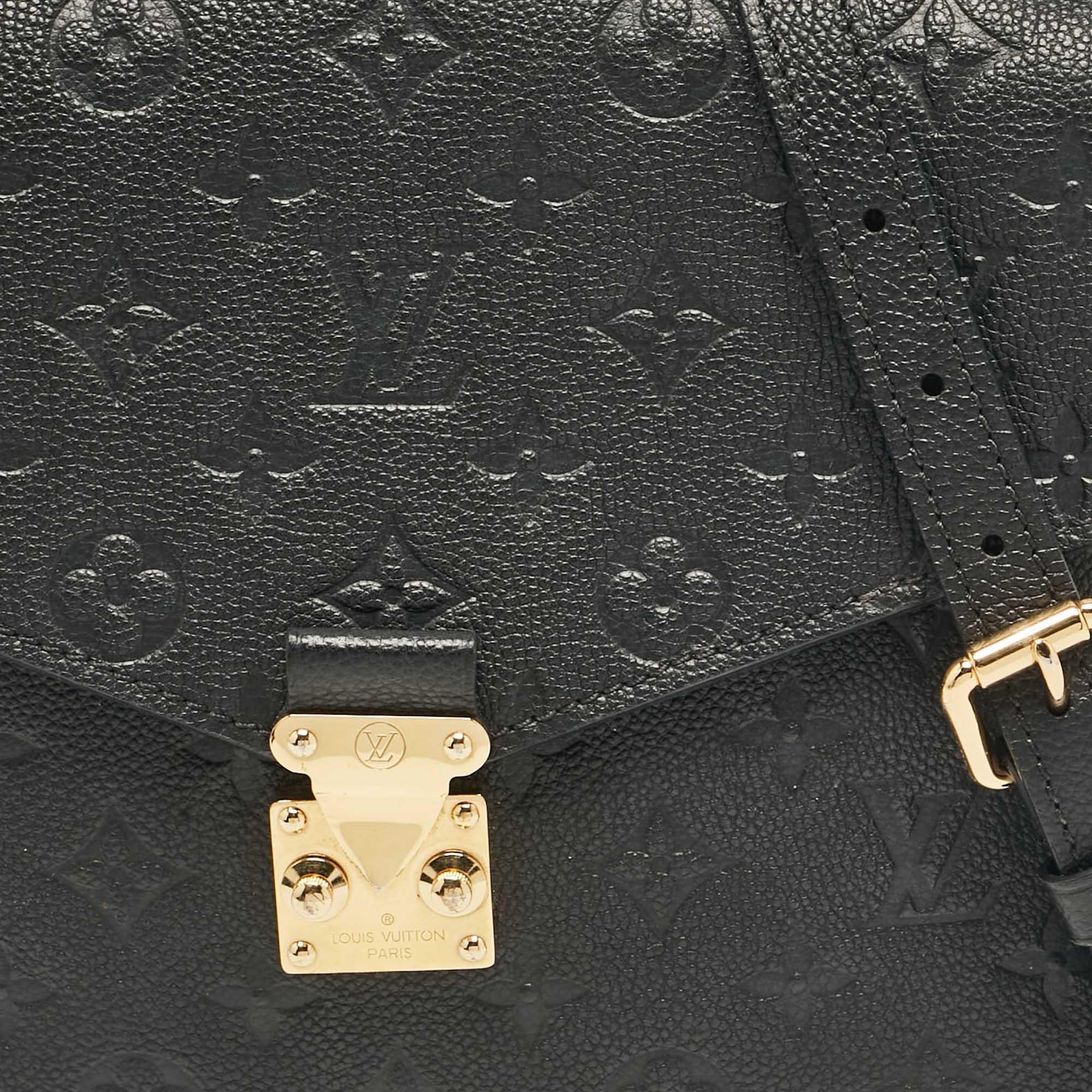 Louis Vuitton Black Monogram Empreinte Pochette Metis Shoulder Bag 1