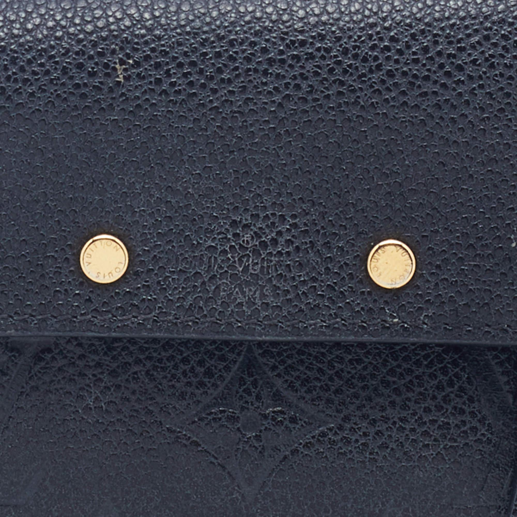 Louis Vuitton Black Monogram Empreinte Pont Neuf Compact Wallet 1