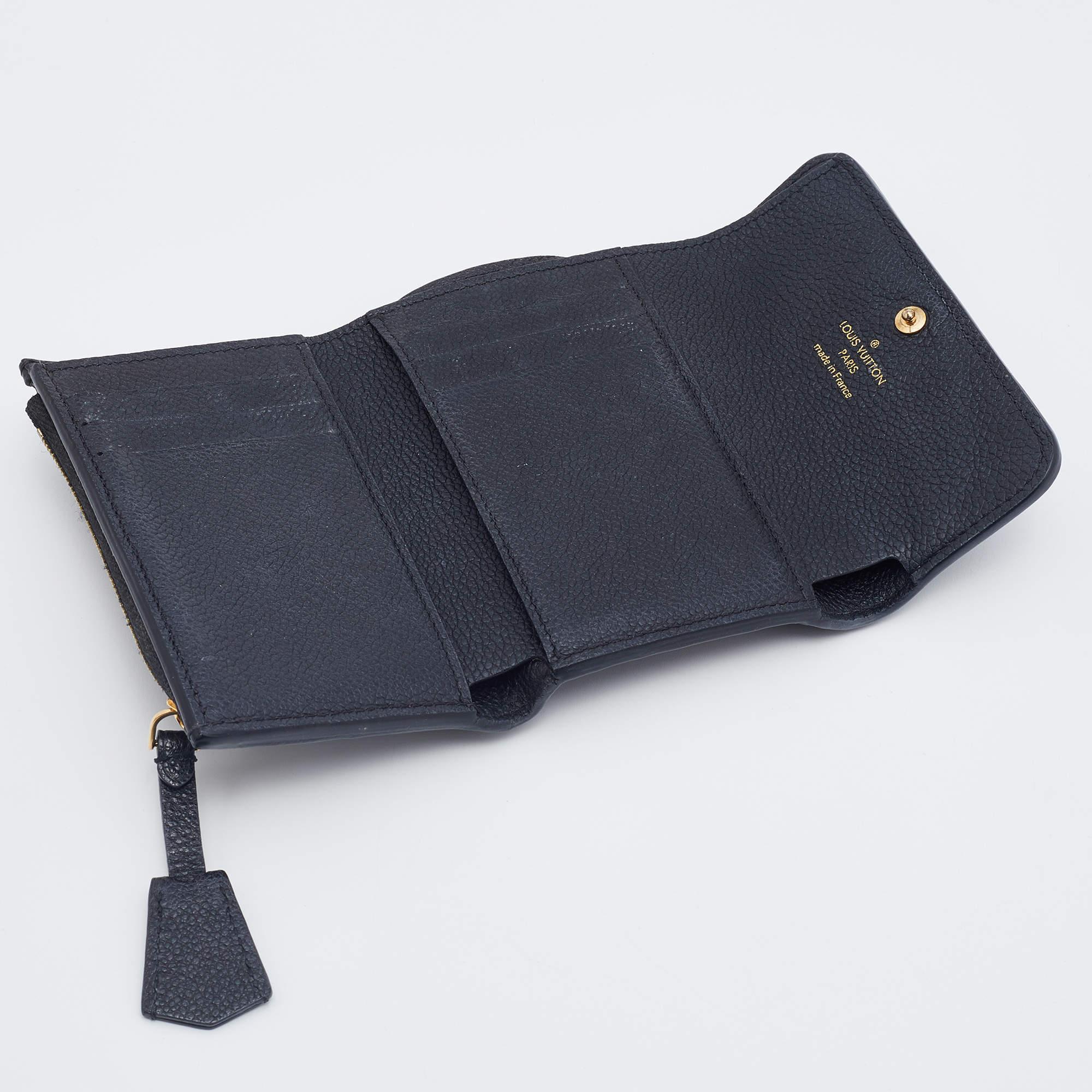 Louis Vuitton Black Monogram Empreinte Pont Neuf Compact Wallet 1