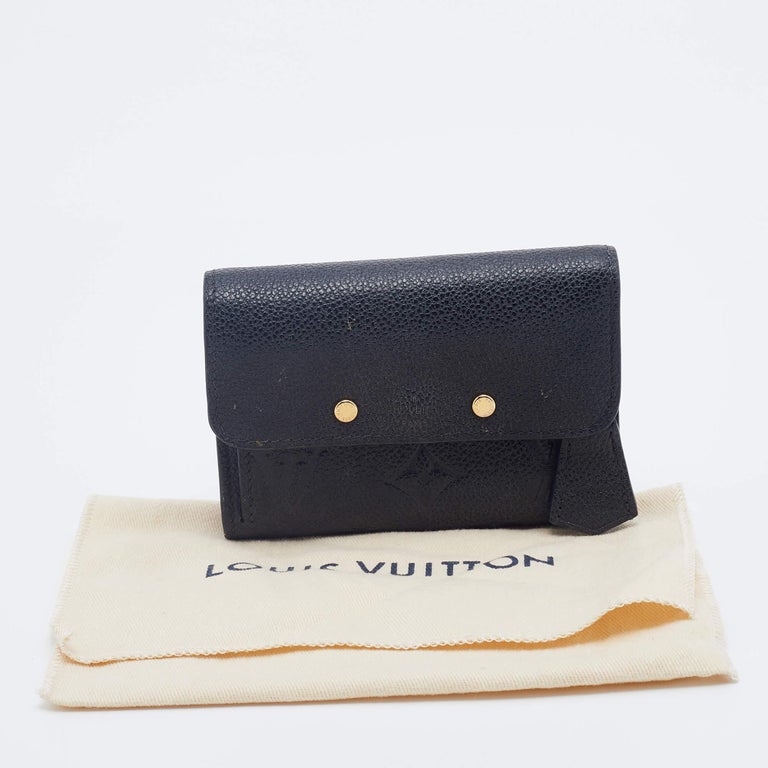 Louis Vuitton - Portefeuille compact Empreinte Pont Neuf avec monogramme  noir En vente sur 1stDibs