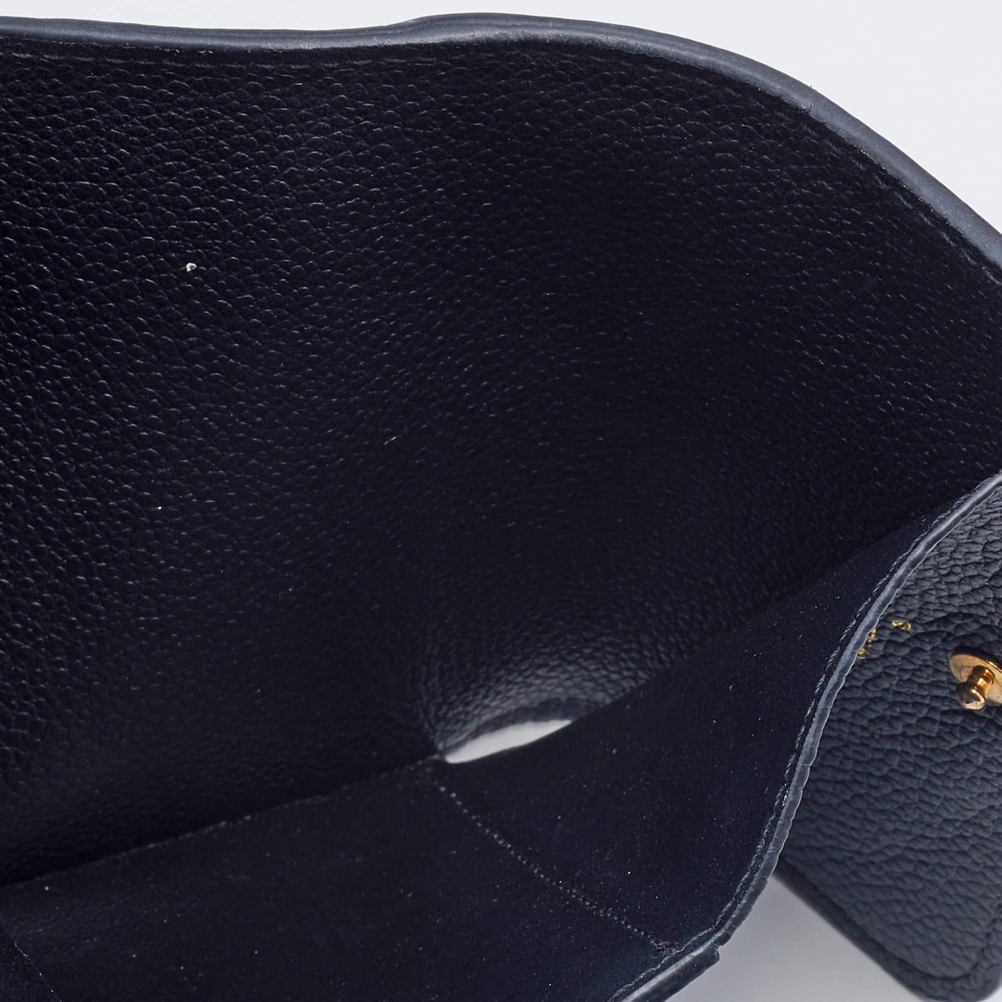 Louis Vuitton Black Monogram Empreinte Pont Neuf Compact Wallet 2