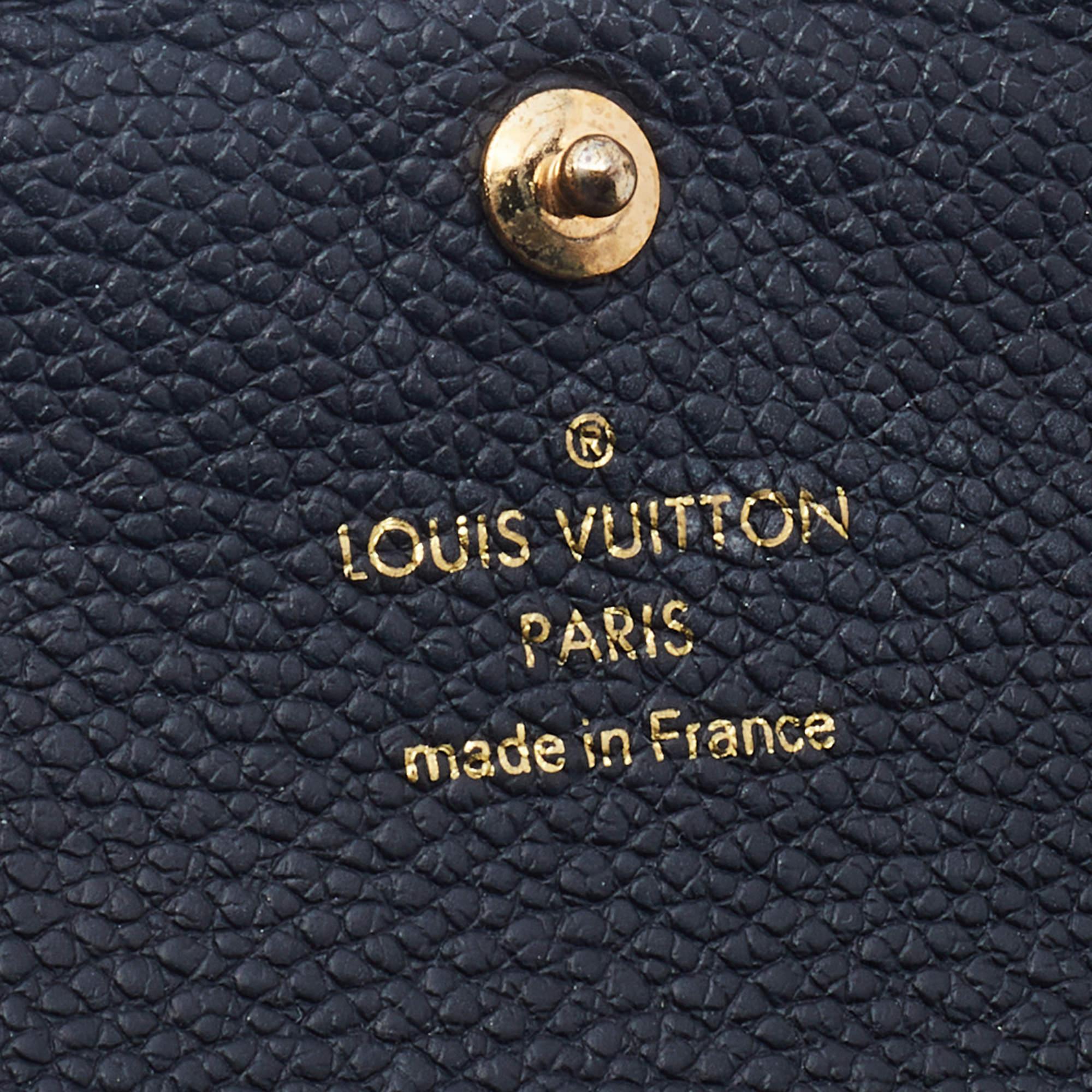 Louis Vuitton Black Monogram Empreinte Pont Neuf Compact Wallet 5