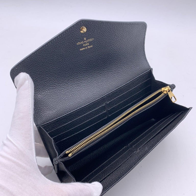 Louis Vuitton Black Monogram Empreinte Sarah Wallet NM - LV Handbags