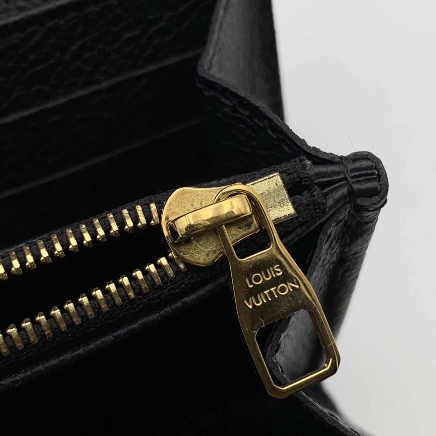 Louis Vuitton Black Monogram Empreinte Sarah Wallet M61182 3