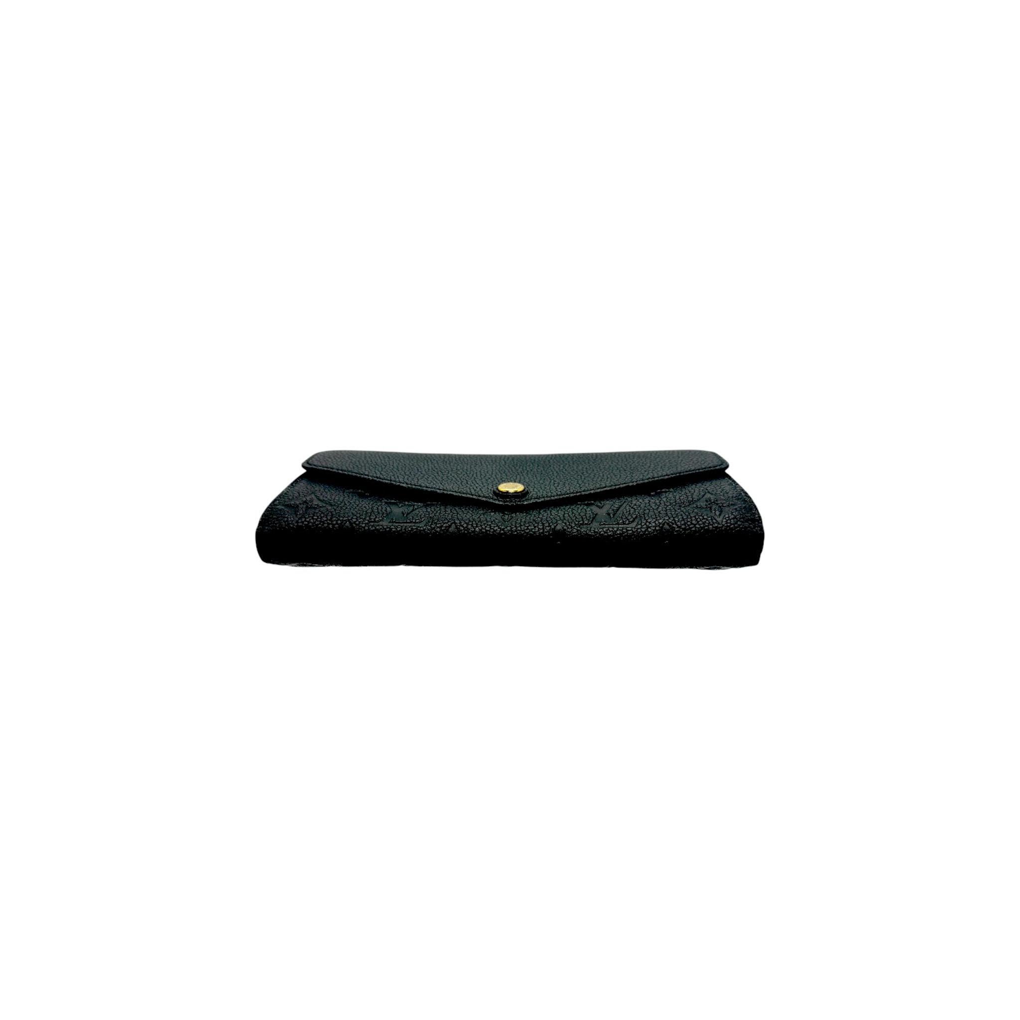 Louis Vuitton Portefeuille Sarah Empreinte Monogram noir NM en vente 2