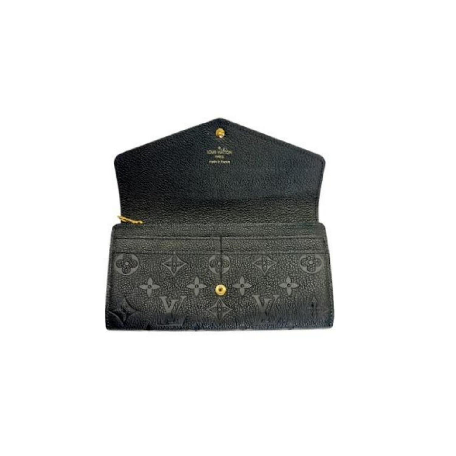 Louis Vuitton Portefeuille Sarah Empreinte Monogram noir NM en vente 3