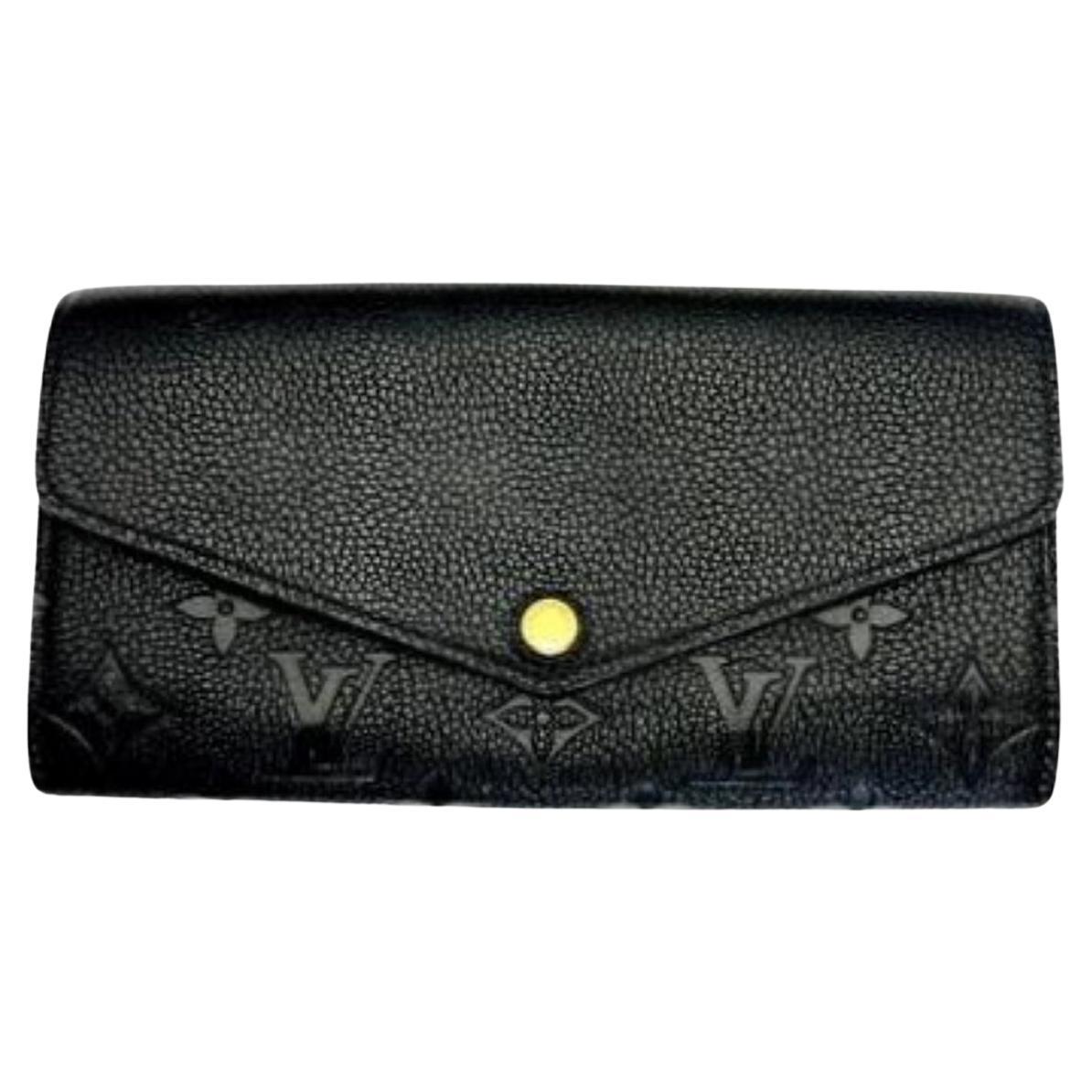 Louis Vuitton Portefeuille Sarah Empreinte Monogram noir NM en vente