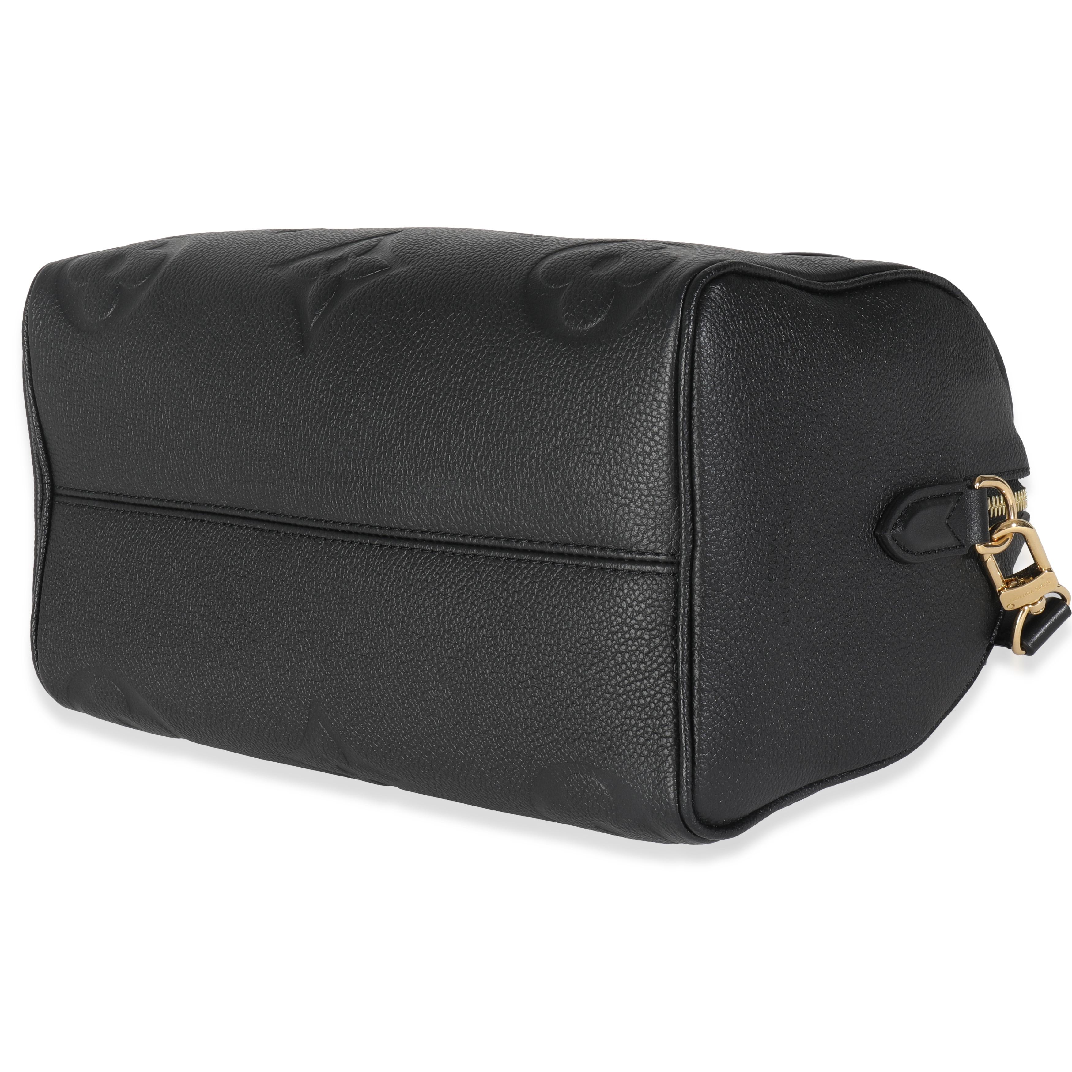 Louis Vuitton Black Monogram Empreinte Speedy Bandouliere 25 1