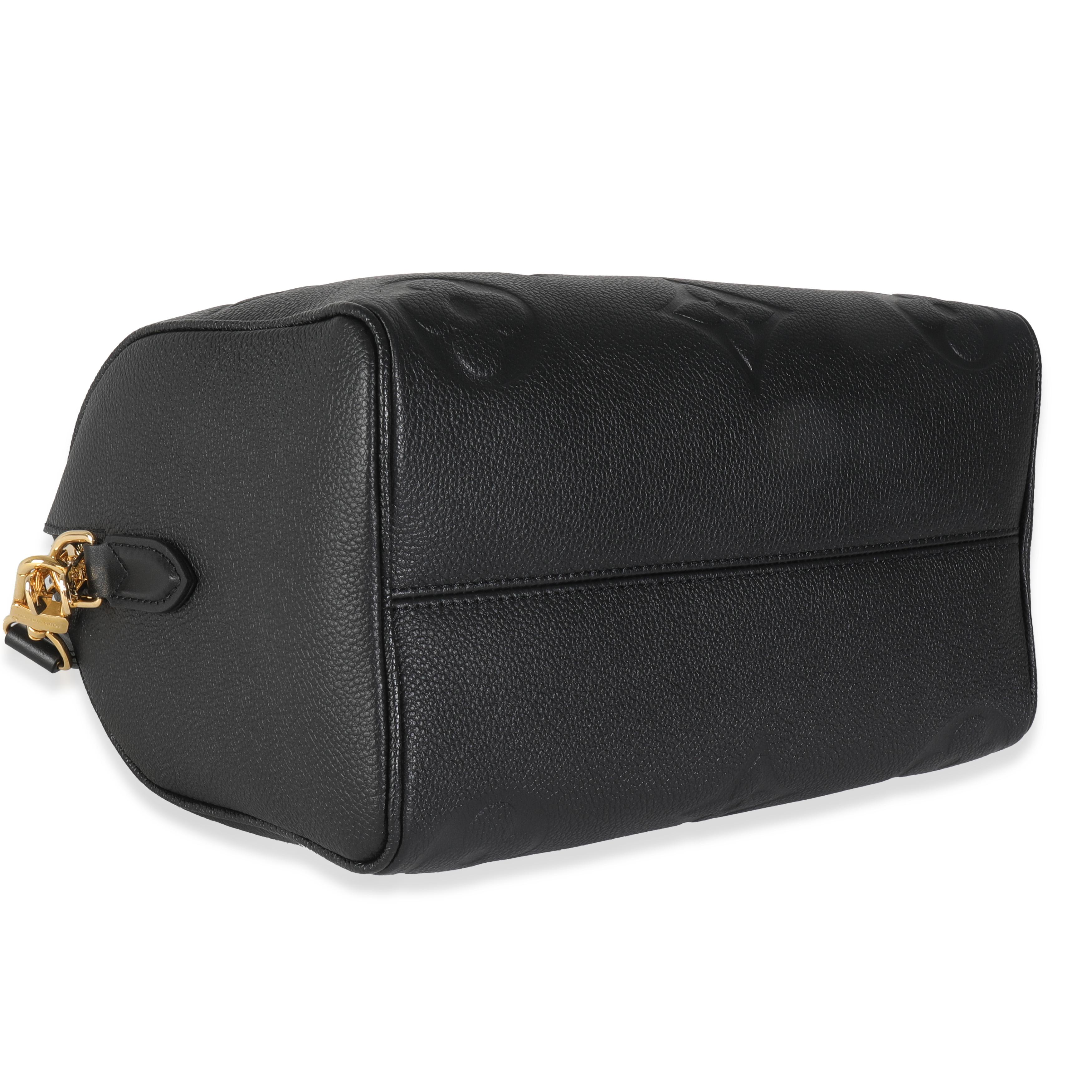 Louis Vuitton Black Monogram Empreinte Speedy Bandouliere 25 3