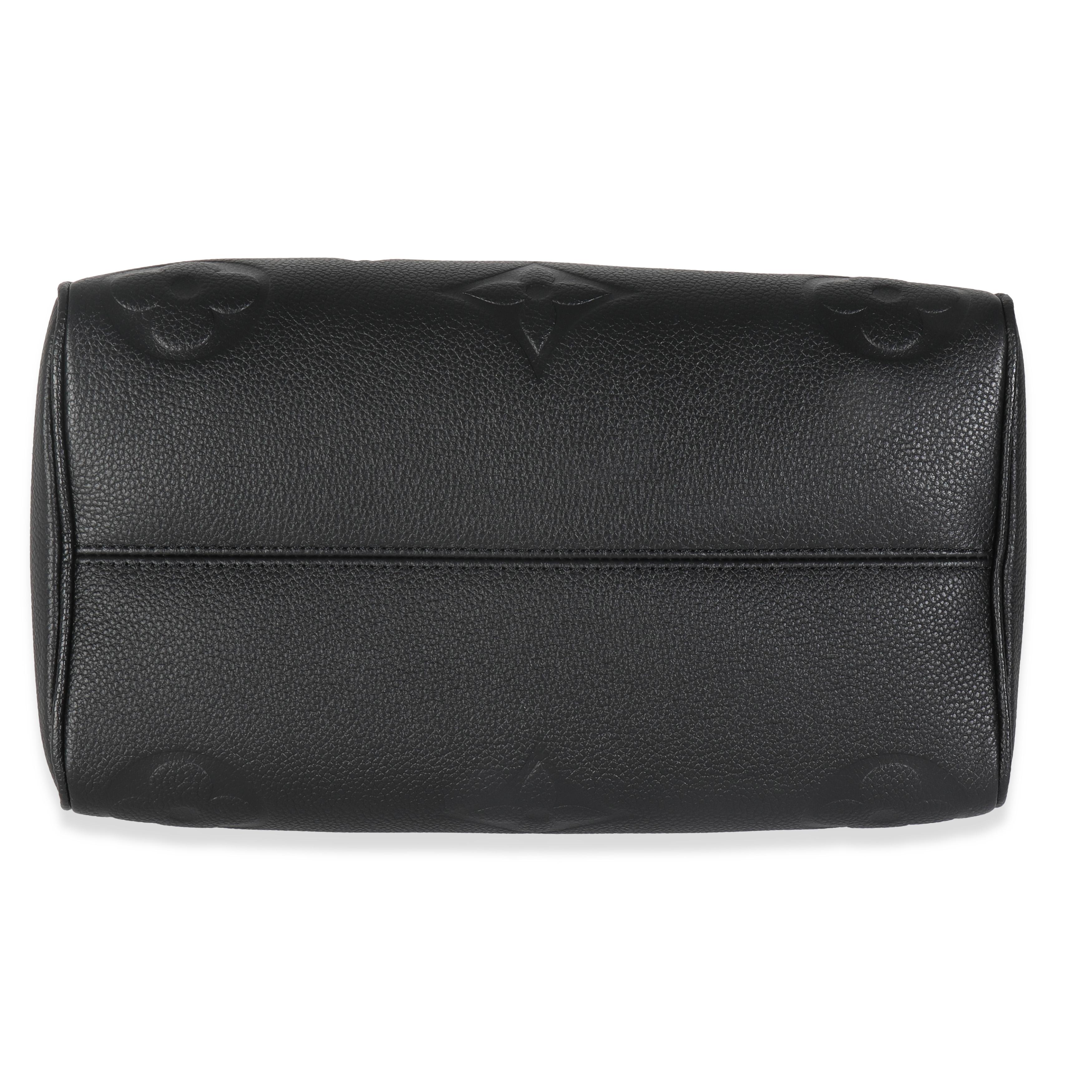 Louis Vuitton Black Monogram Empreinte Speedy Bandouliere 25 4
