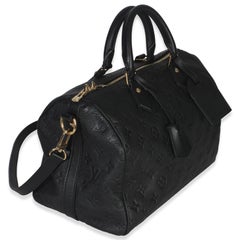 Louis Vuitton Black Monogram Empreinte Speedy Soft 30