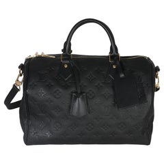 Louis Vuitton Black Monogram Empreinte Speedy Soft 30